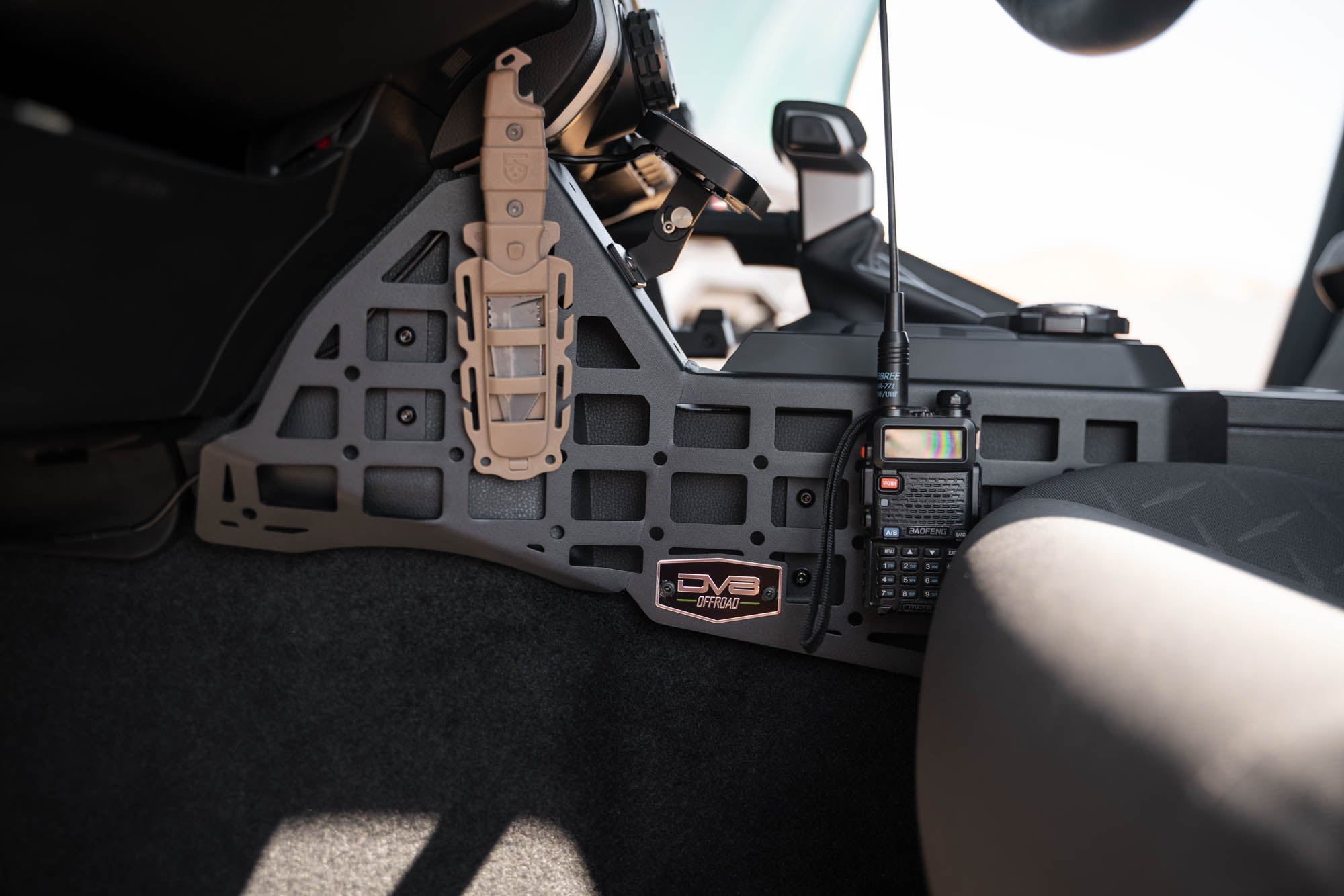 2024 2025 Toyota Tacoma Center Console Molle Panels Digital Device Mount DV8 Offroad