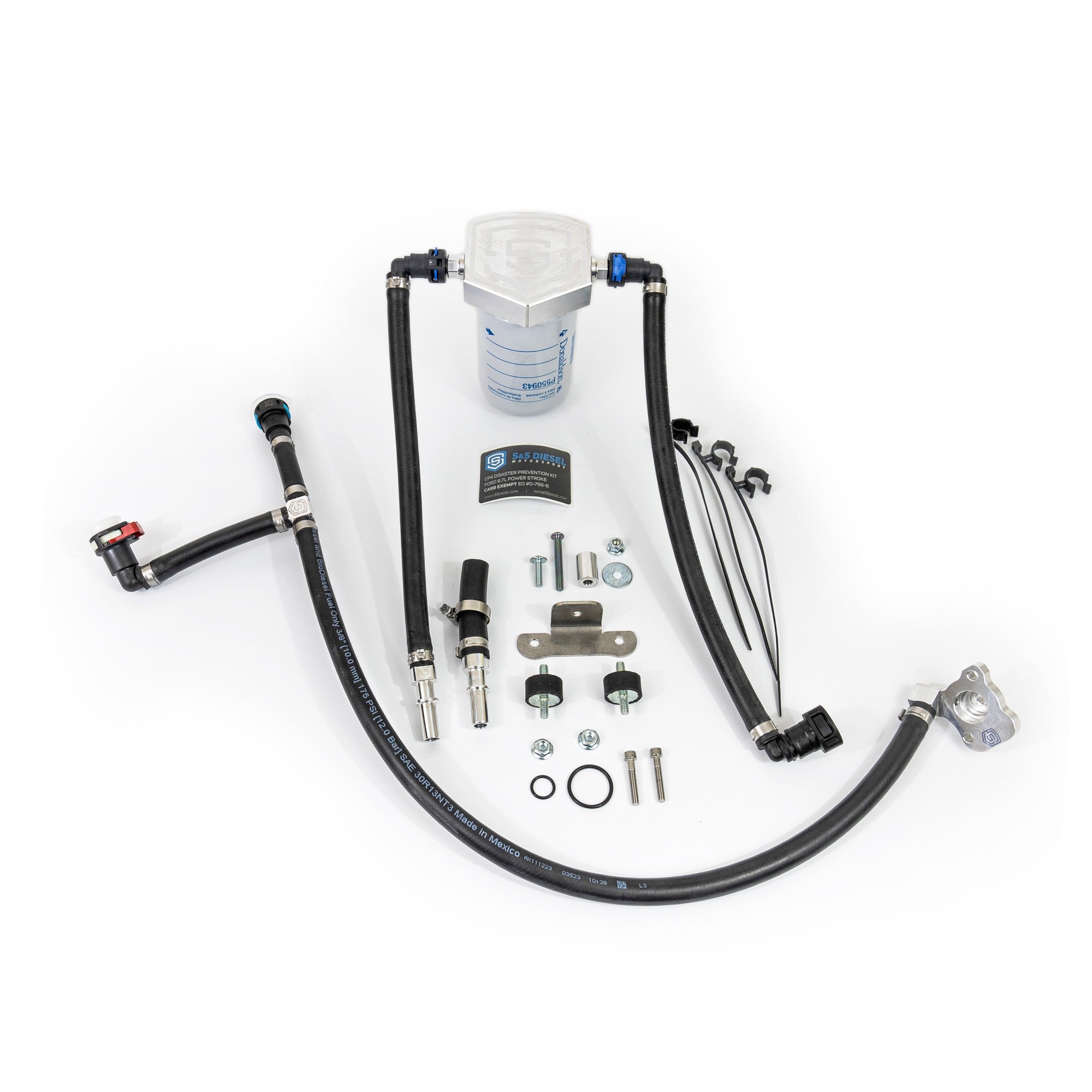 Gen2.1 2011-2025 6.7L Power Stroke CP4 Disaster Prevention Kit Billet Filter Head Upgrade With Filter S&S Diesel