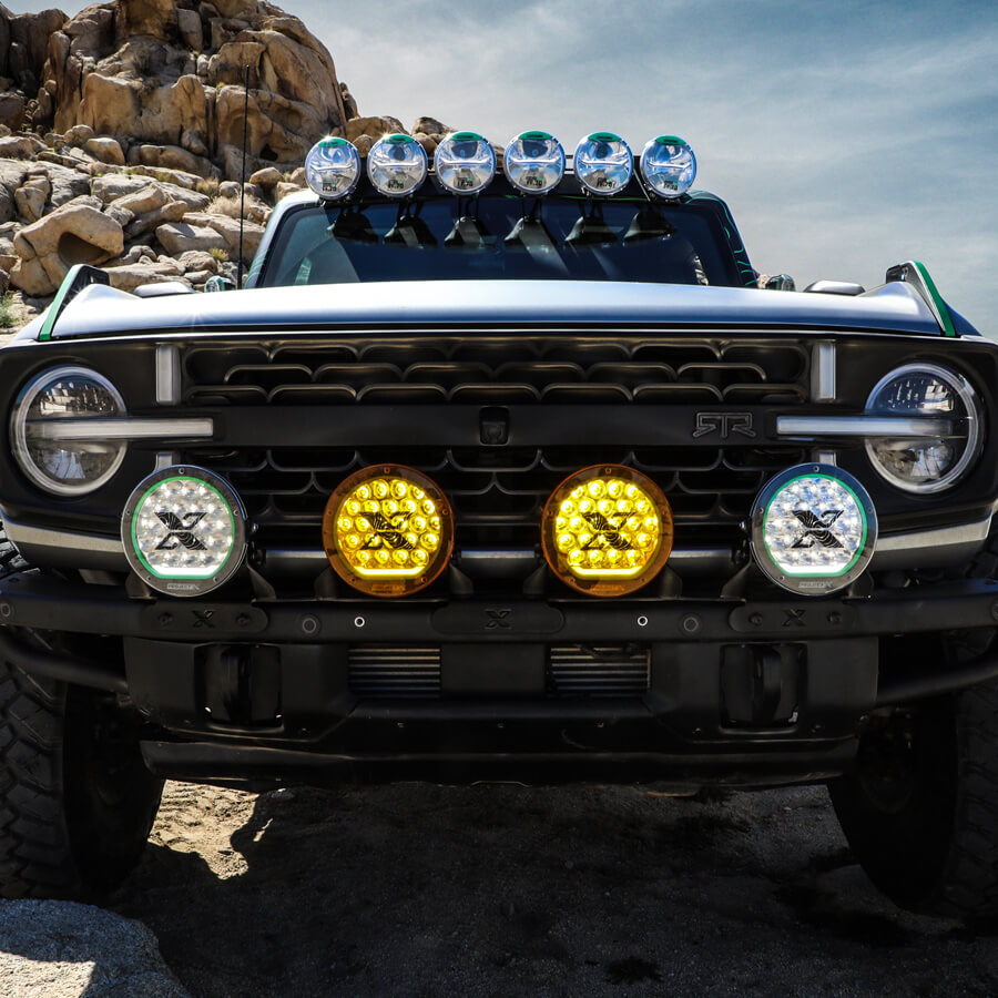Series X 4-Light Bumper Kit for 2021-Present Bronco Project X Offroad