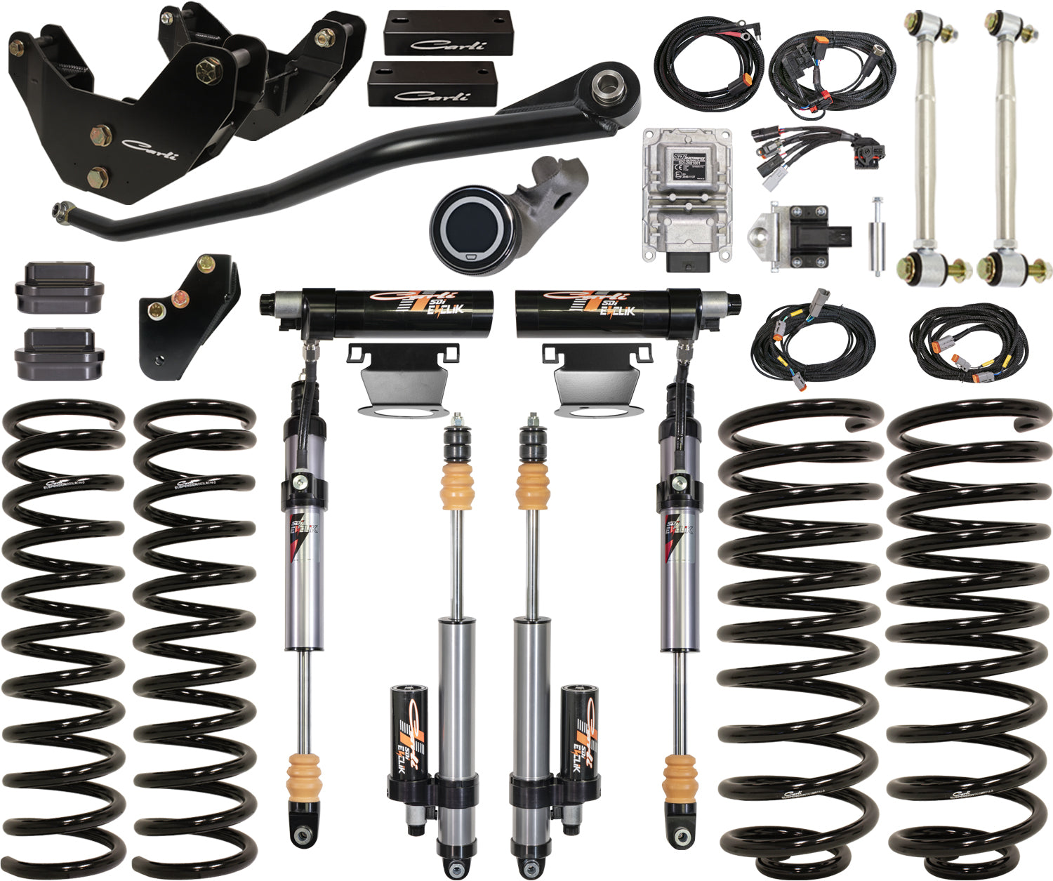 14-18 RAM 2500 4x4 Diesel 3.25 inch Lift Eventure System R2 Coils Carli Suspension