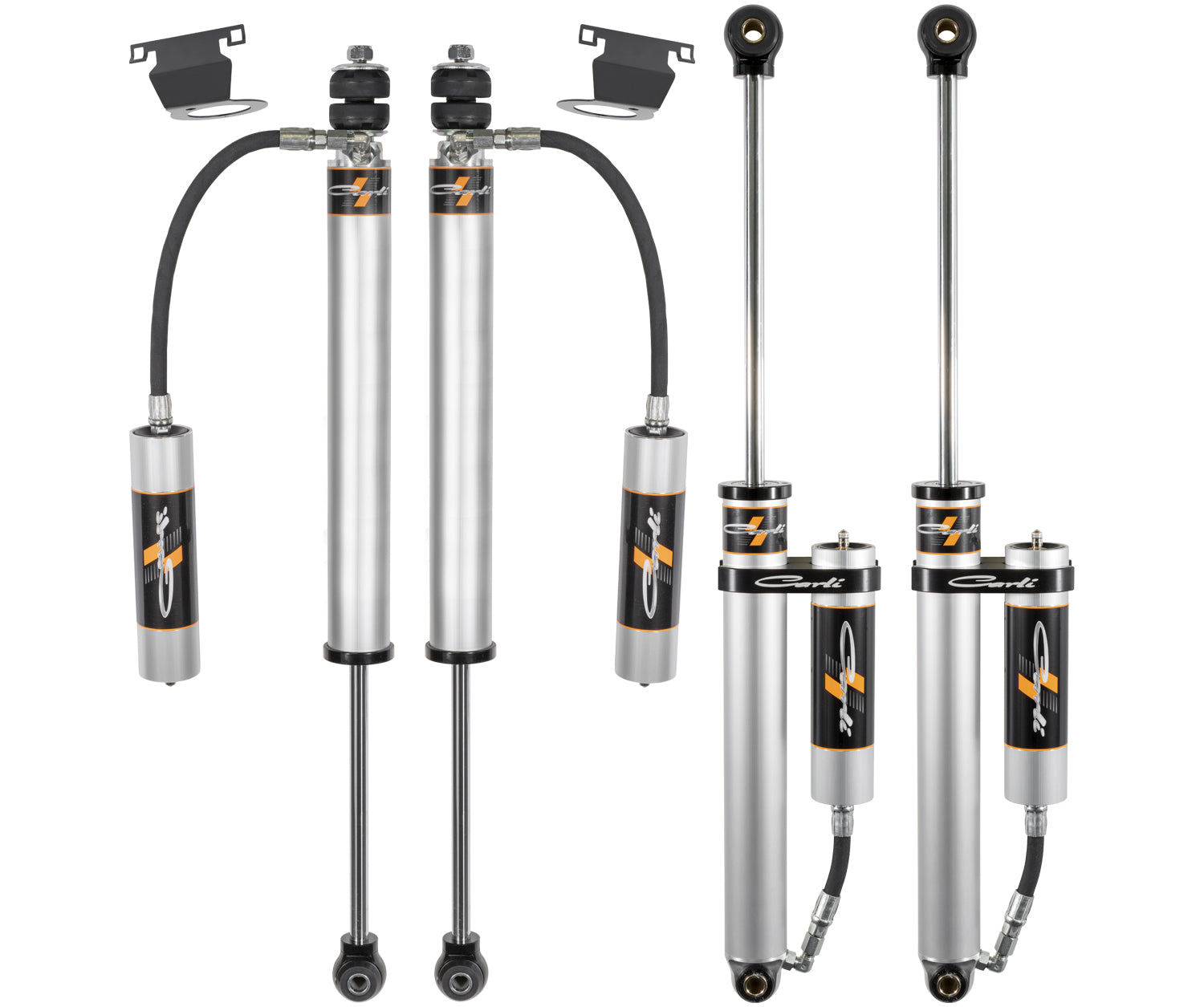 Backcountry Shock Set Remote Reservoir 2013-23 RAM 3500 Diesel 4x4 Carli Suspension