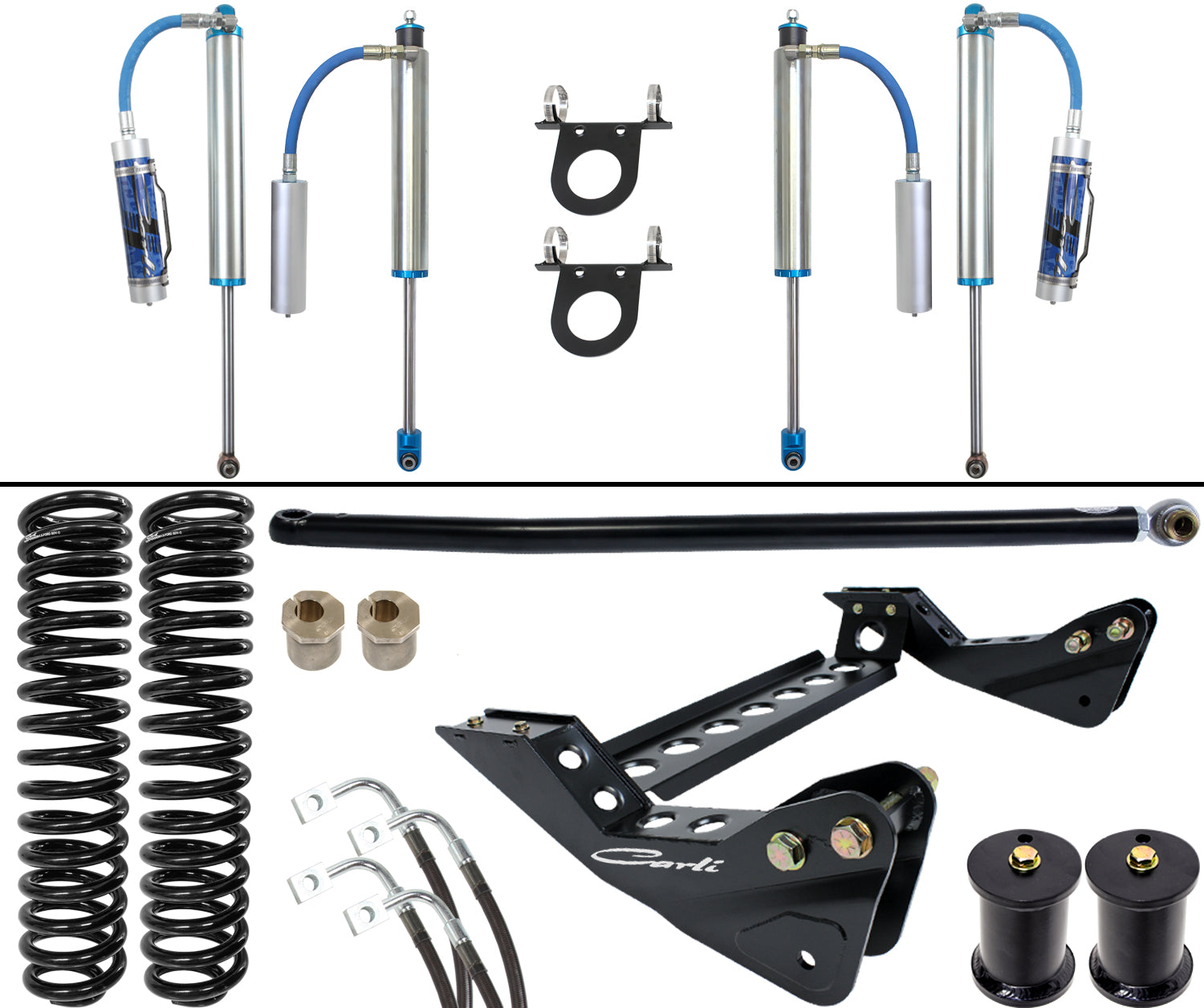 Pintop Suspension System Base 4.5 Lift 2011-16 Ford F250/F350 Diesel Carli Suspension