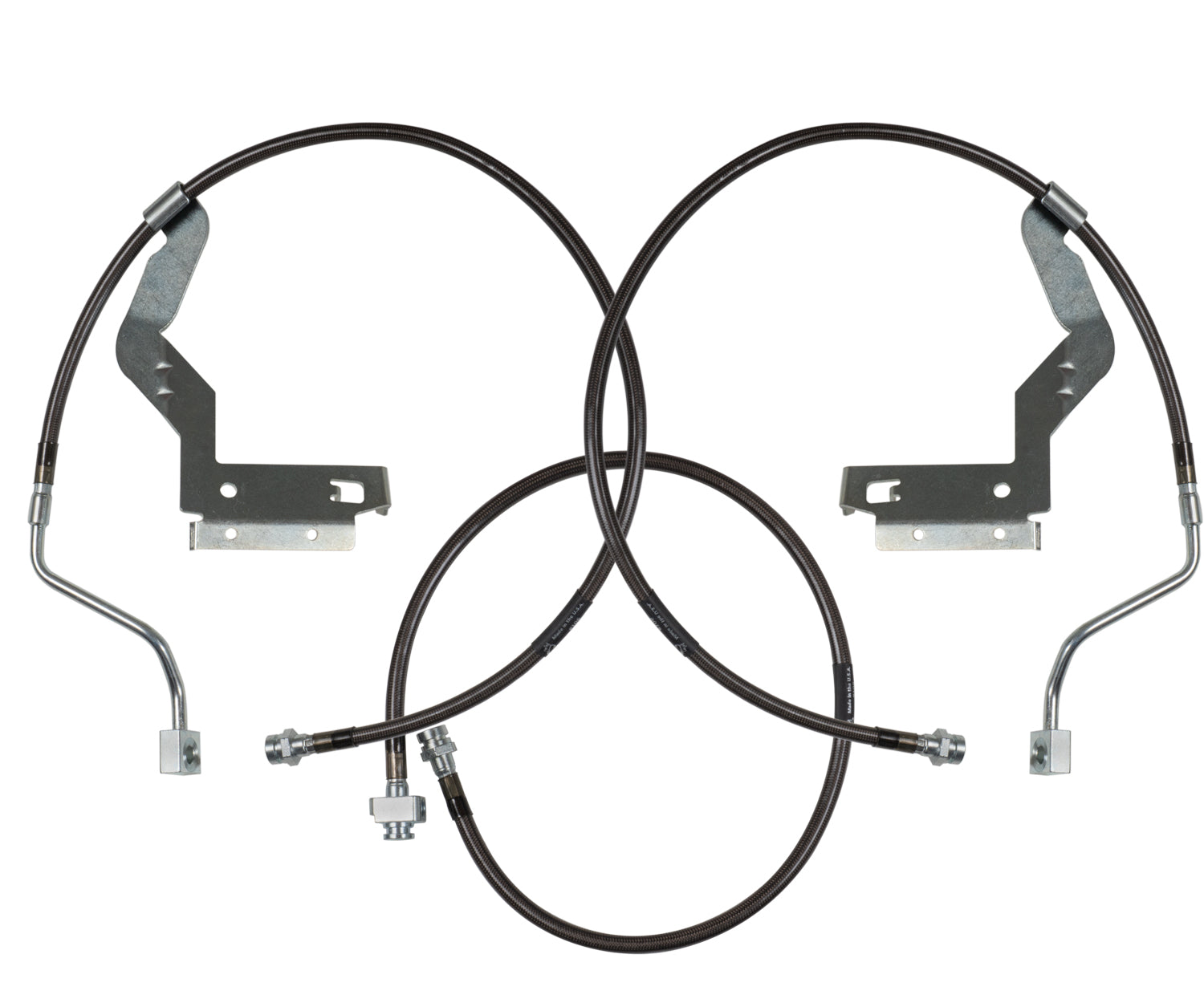 Hardware Braided Brake Lines 4.5 Inch System 2005-2007 Ford F250/F350 Carli Suspension