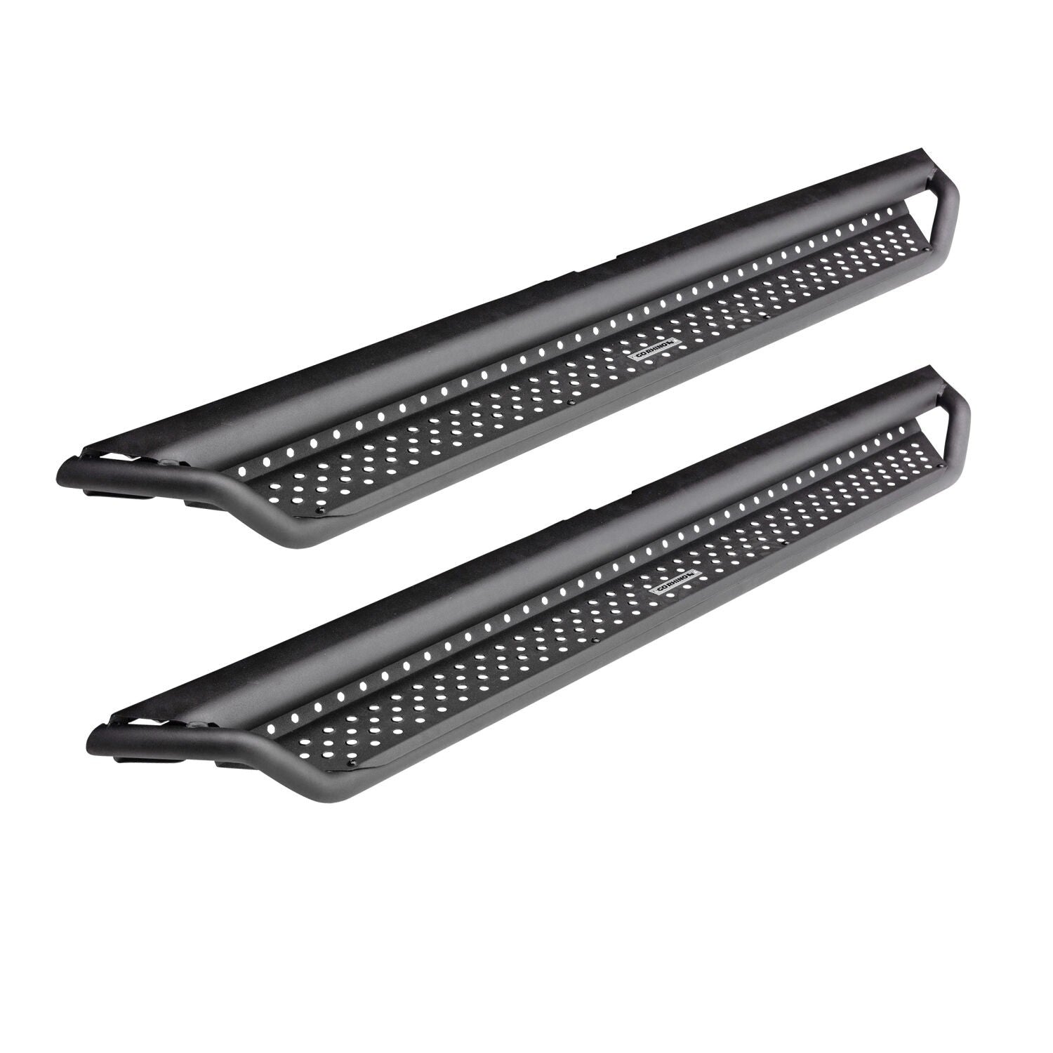Dominator Xtreme D1 Side Steps with Rocker Panel Mounting Bracket Kit Textured Black 2022-2026 Ford Maverick Go Rhino