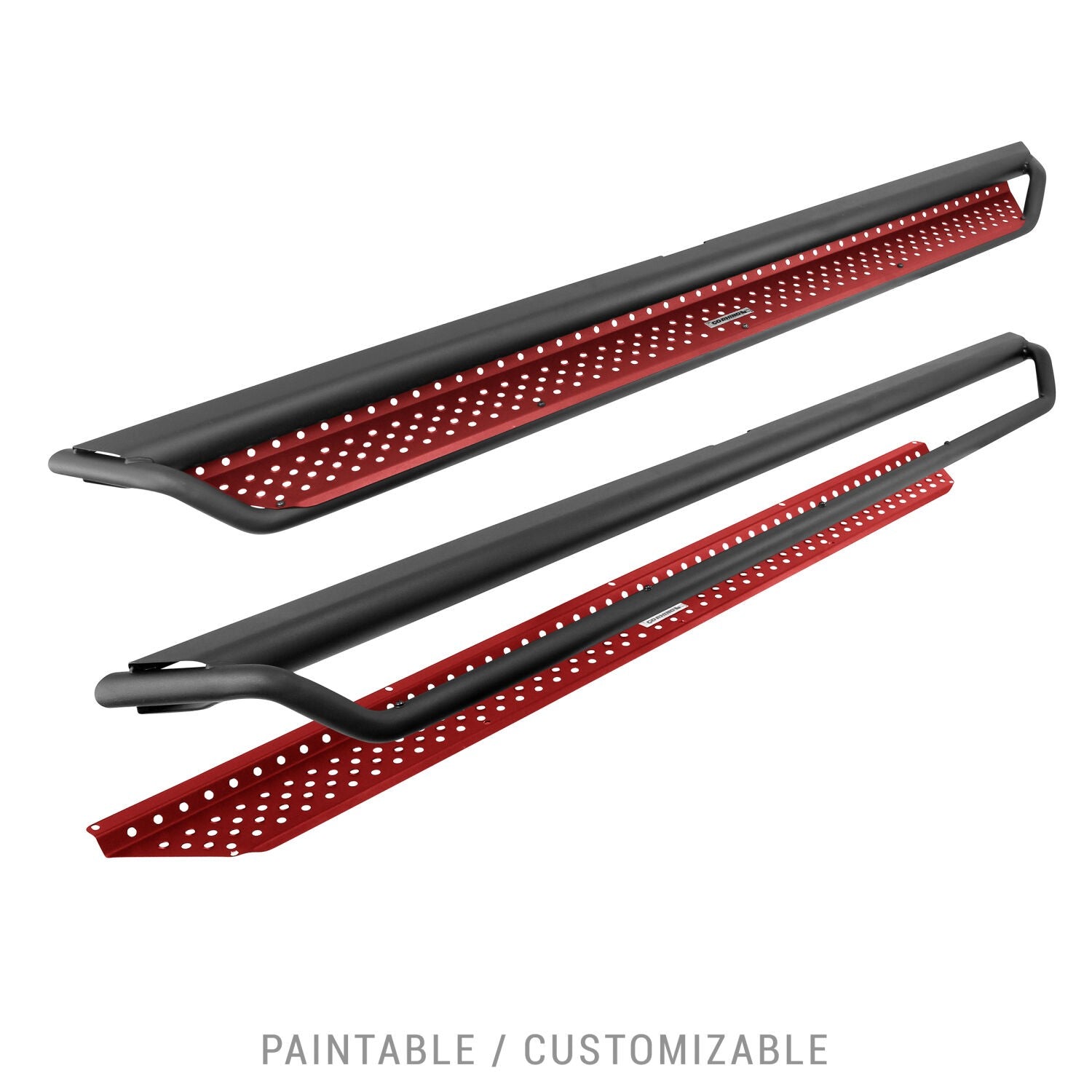 Dominator Xtreme D1 Side Steps with Rocker Panel Mounting Bracket Kit Textured Black 2022-2026 Ford Maverick Go Rhino
