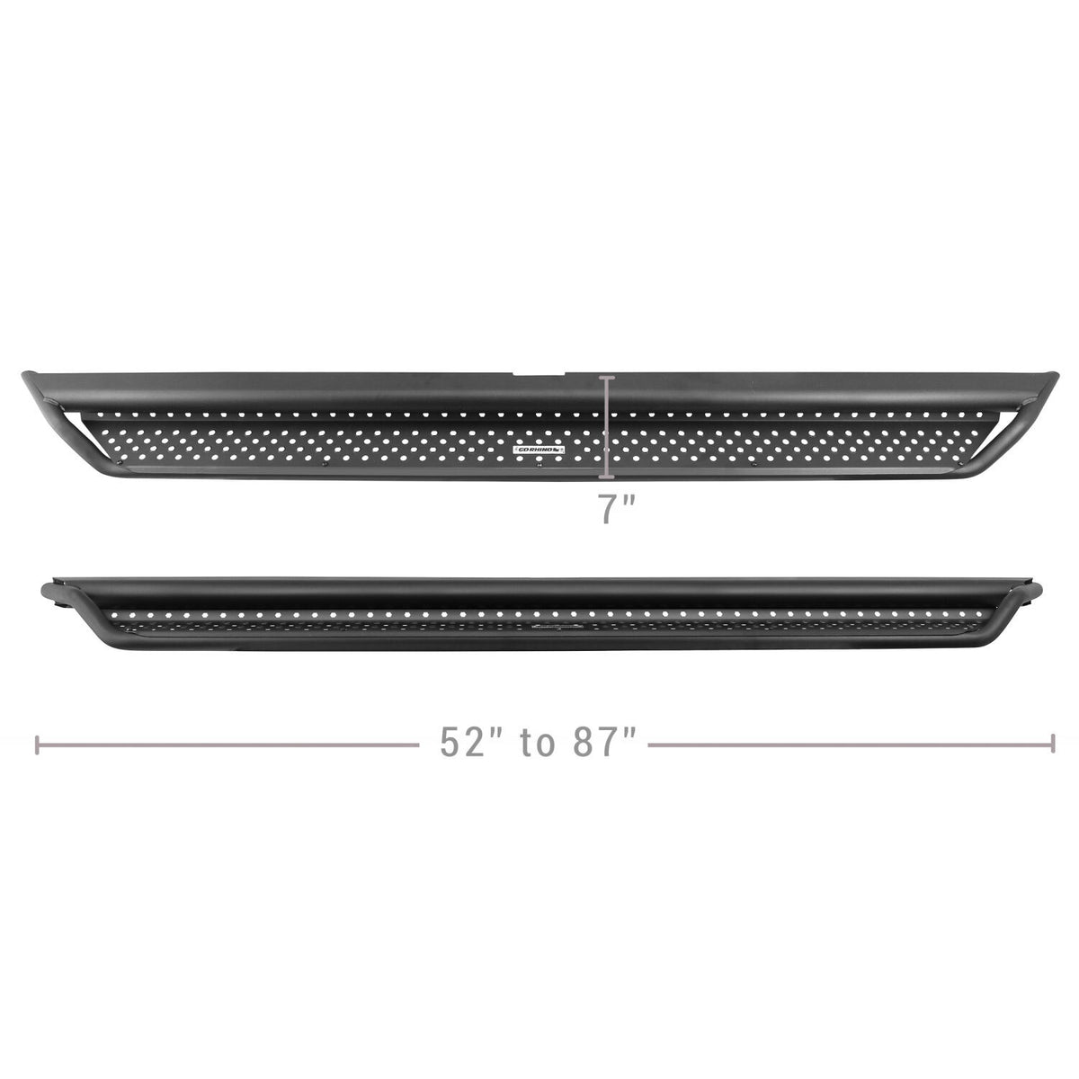 Dominator Xtreme D1 SideSteps With Mounting Bracket Kit Textured Black 2019-2026 Sierra 1500 2020-2026 Sierra 2500/3500 HD Go Rhino