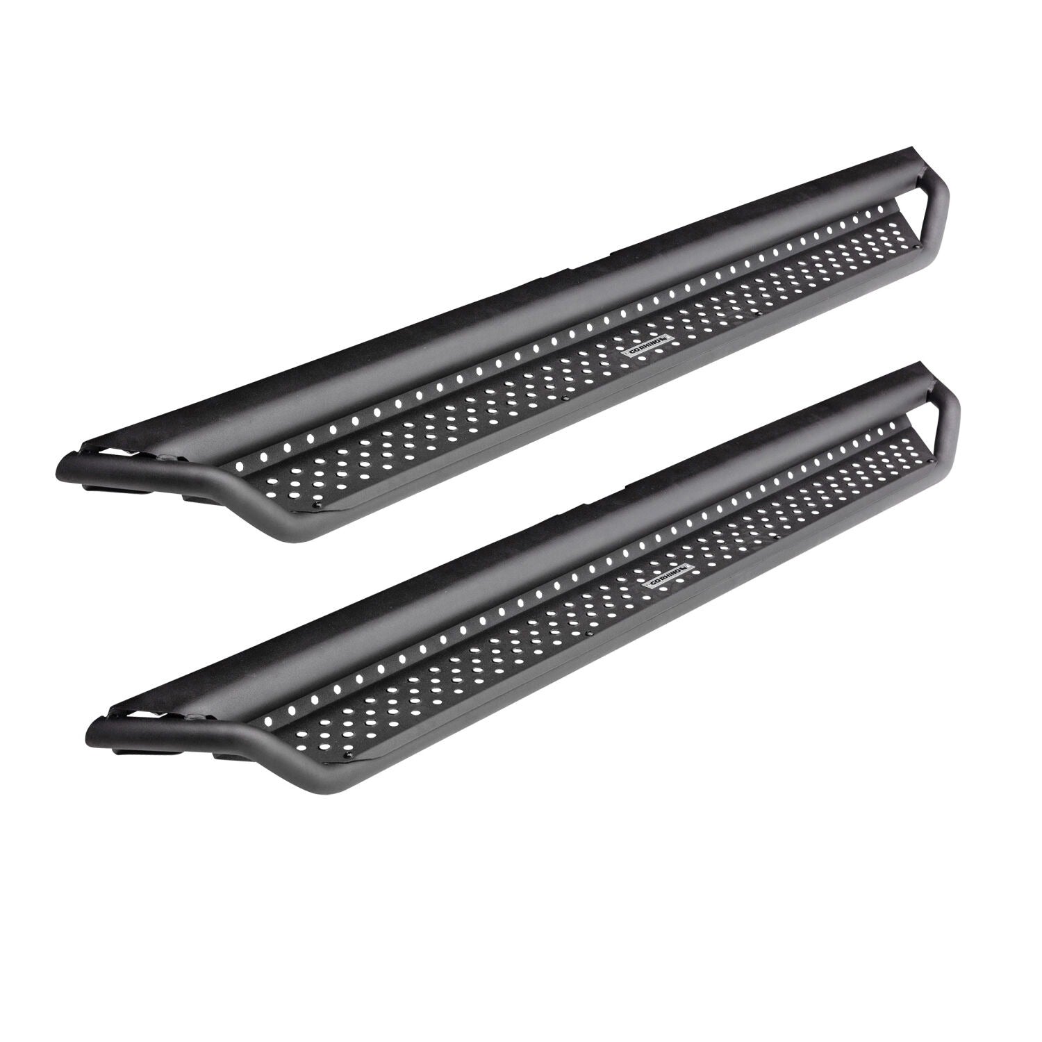 Dominator Xtreme D1 SideSteps Cab LengthWith Mounting Bracket Kit Textured Black 1999-2016 Ford F-250/F-350 Extended Cab Go Rhino