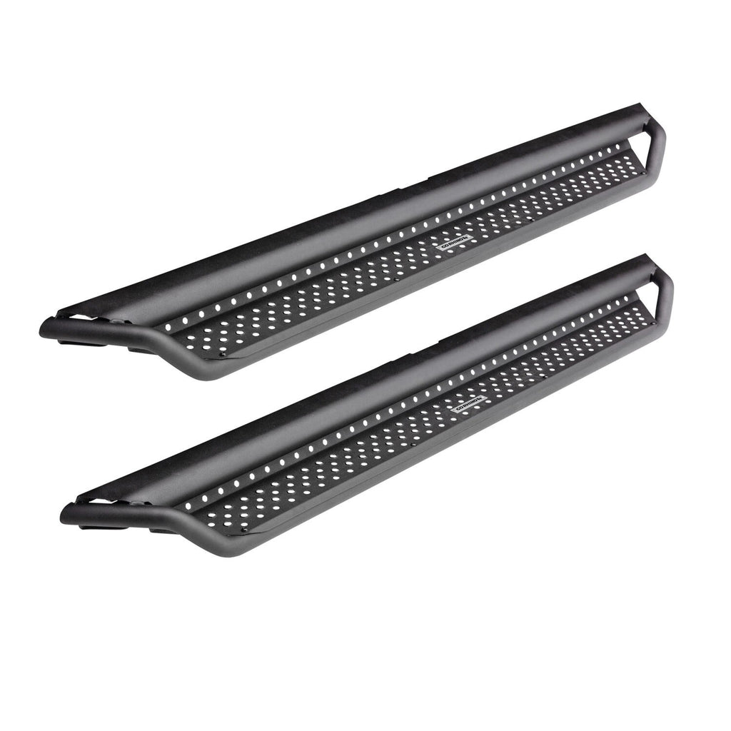 Dominator Xtreme D1 SideSteps With Mounting Bracket Kit Textured Black 2017-2025 Ford F-250/F-350 Go Rhino