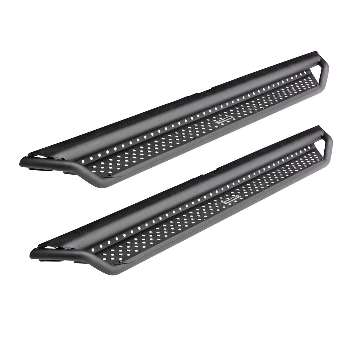 Dominator Xtreme D1 SideSteps With Mounting Bracket Kit Textured Black 2017-2025 Ford F-250/F-350 Go Rhino