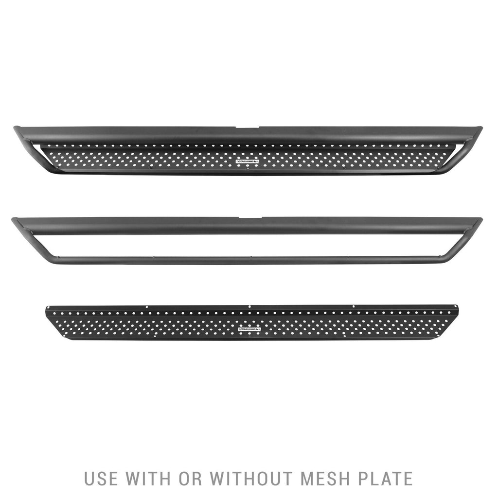 Dominator Xtreme D1 SideSteps With Mounting Bracket Kit Textured Black 2007-2021 Toyota Tundra Extended Cab Go Rhino