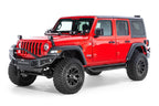 Dominator Xtreme D1 SideSteps With Mounting Bracket Kit Textured Black 2018-2026 Jeep Wrangler Go Rhino