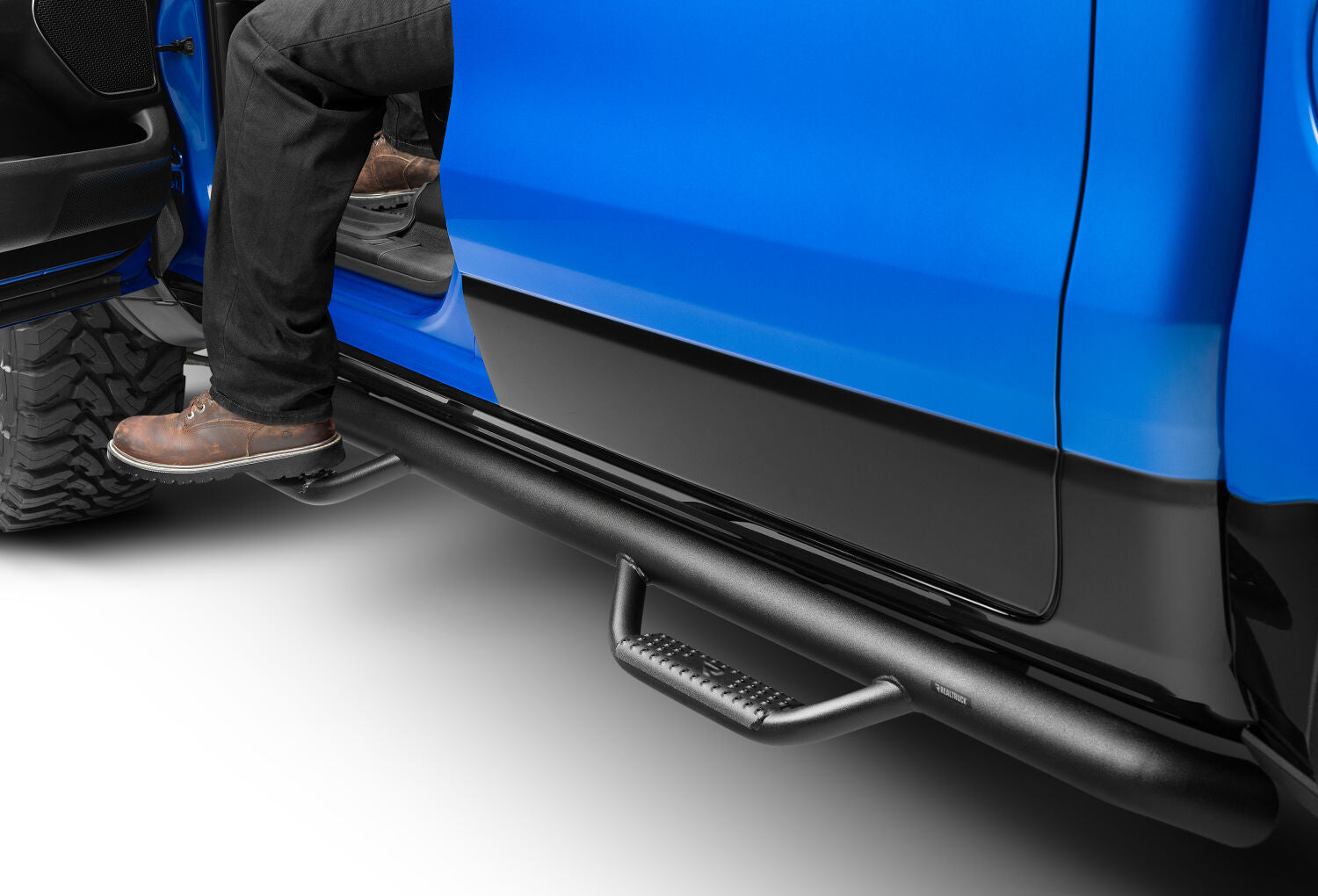 Nerf Step Bar Cab Length (2 Steps per Side) 2019-2025 Ram 2500/3500/4500/5500 Crew Cab Textured Black NFab