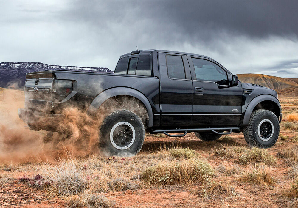 Nerf Step Bar Cab Length (2 Steps per Side) 2019-2025 Ram 2500/3500/4500/5500 Crew Cab Textured Black NFab