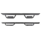 Domintator Extreme D2 Side Steps With Mounting Brackets Textured Black 2018-2026 Jeep Wrangler Go Rhino
