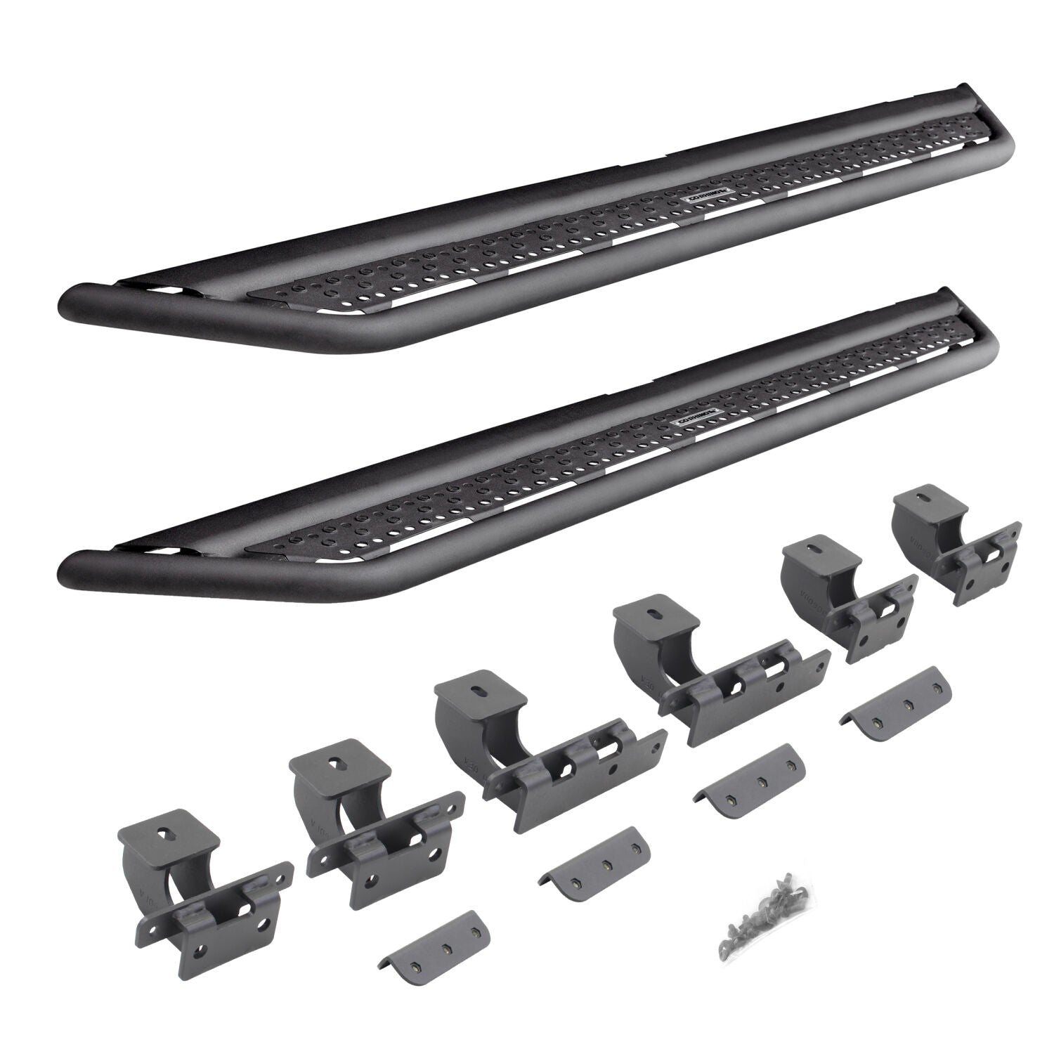 Dominator Xtreme D6 SideSteps With Mounting Bracket Kit Textured Black 2022-2026 Ford Maverick Go Rhino
