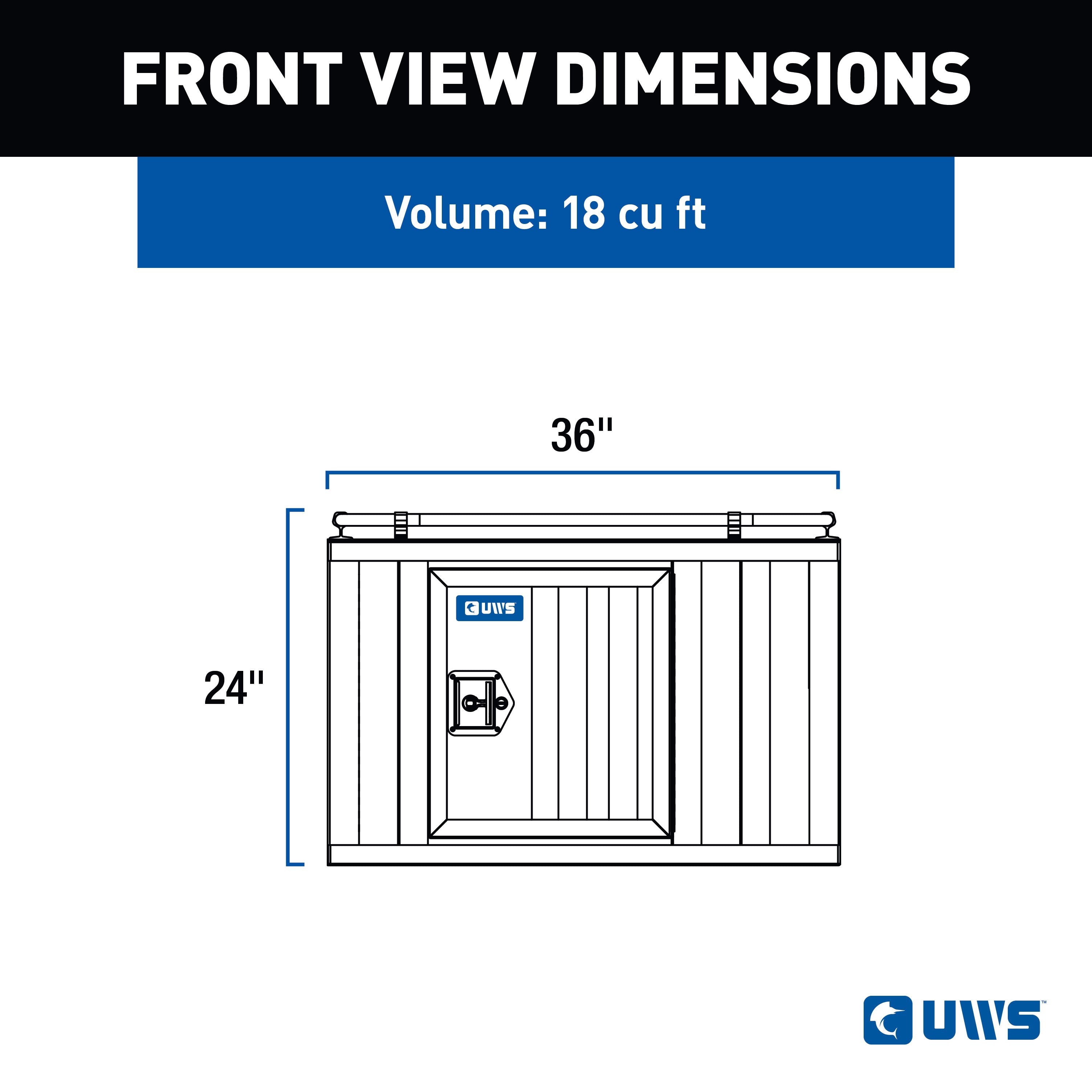 UWS DB-3636 Bright Aluminum 36" x 36" Single-Door Dog Box