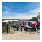 UWS DB-4848N Bright Aluminum 48" x 48" Double-Door Dog Box with Full Enclosure & Storage