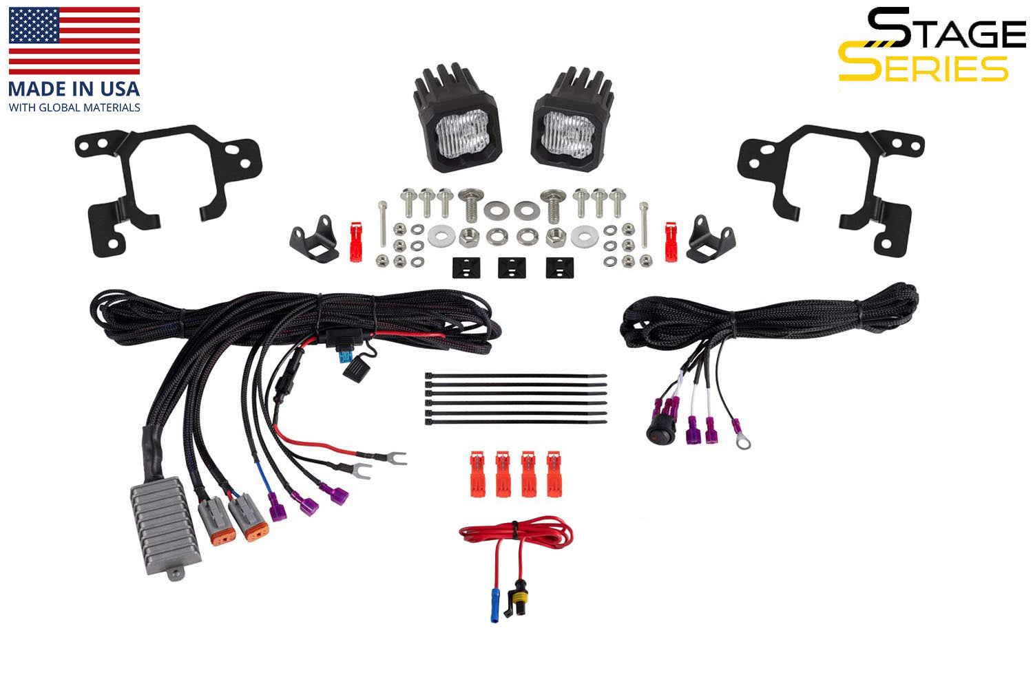 Diode Dynamics SSC1 Add-On LED Fog Light Kit SAE Fog for 2023-2026 Chevrolet Colorado White