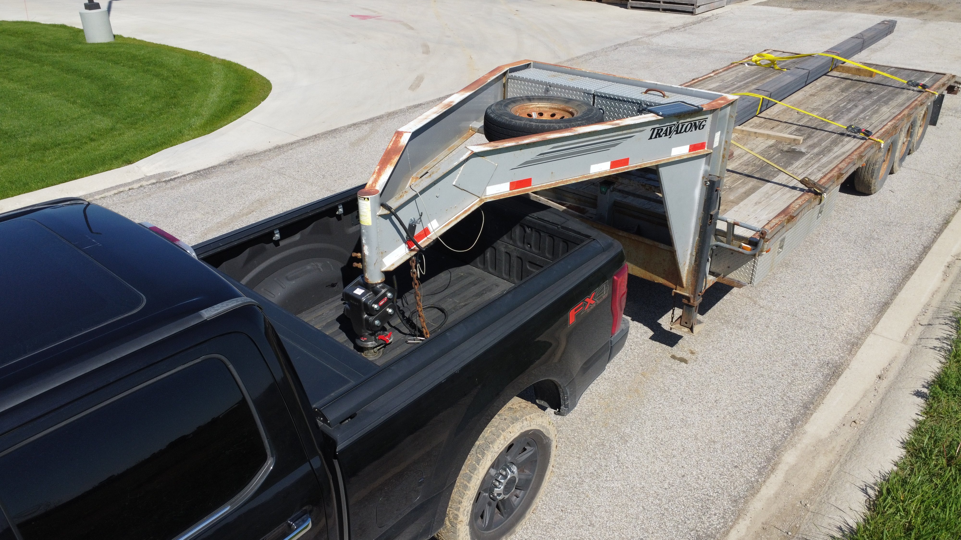 GEN-Y Hitch SPARTAN TORSION-FLEX Snap Latch 2.5" Offset 4" Square Tube Gooseneck 2 5/16" Coupler Standard Height 6.5K TW 30K Towing - Includes Pin & Pull Rod