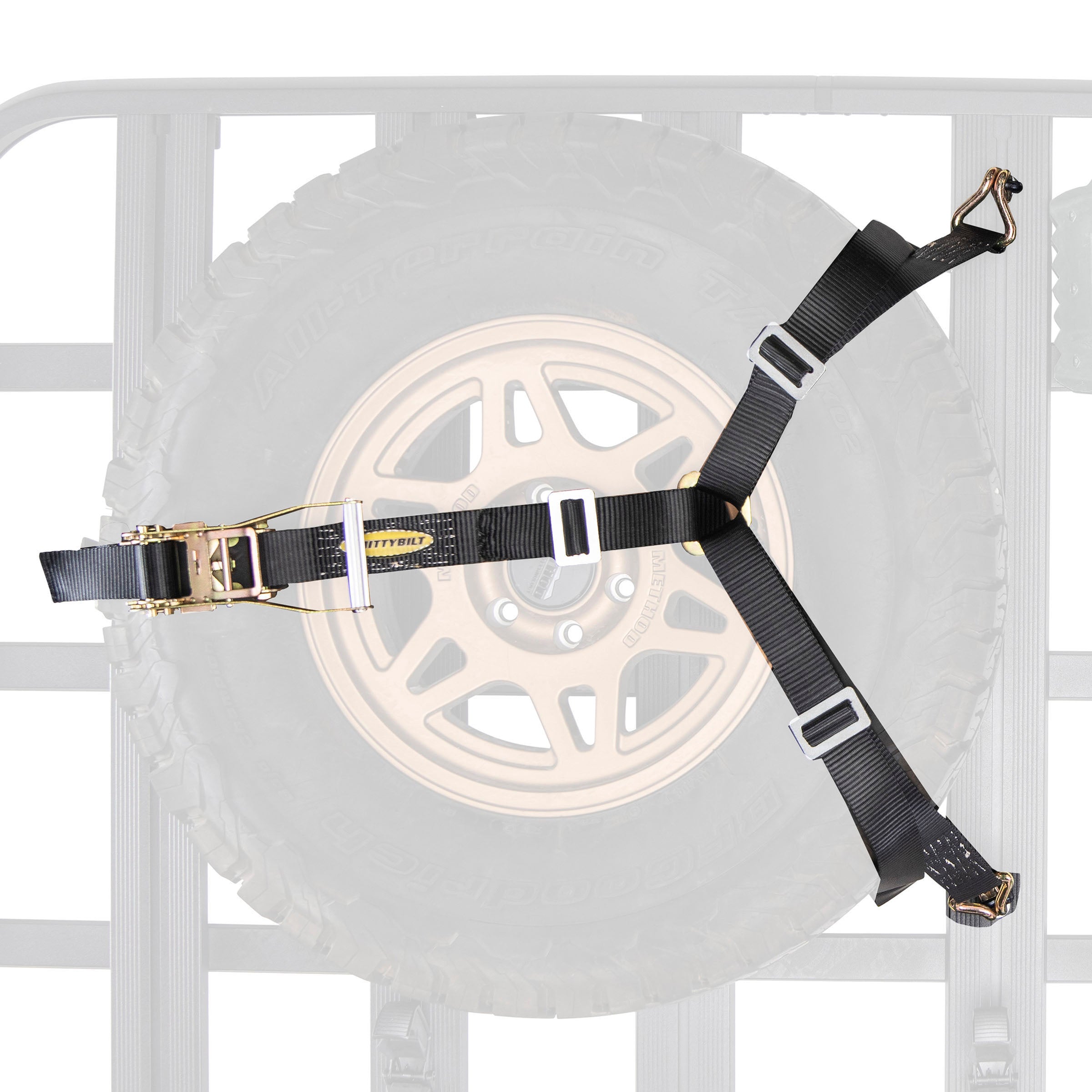 Defender Platform 3 Way Tire Strap Smittybilt