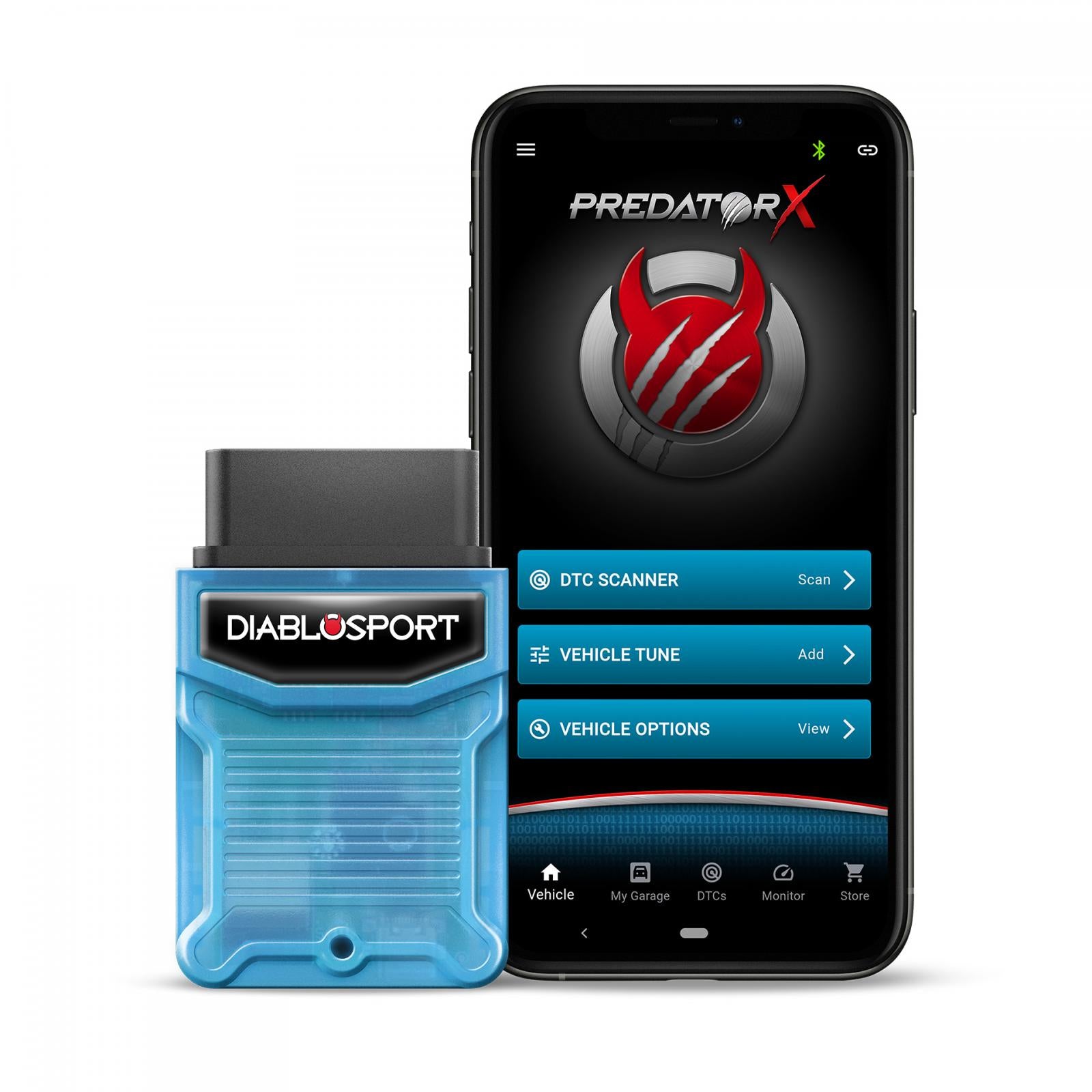 PredatorX The PredatorX is the latest in tuning technology, allowing you to take control of your tuning needs from your smartphone DiabloSport