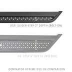 Dominator Xtreme DSS SideSteps With Mounting Bracket Kit Textured Black 2019-2026 Sierra 1500 2020-2026 Sierra 2500/3500 HD Go Rhino