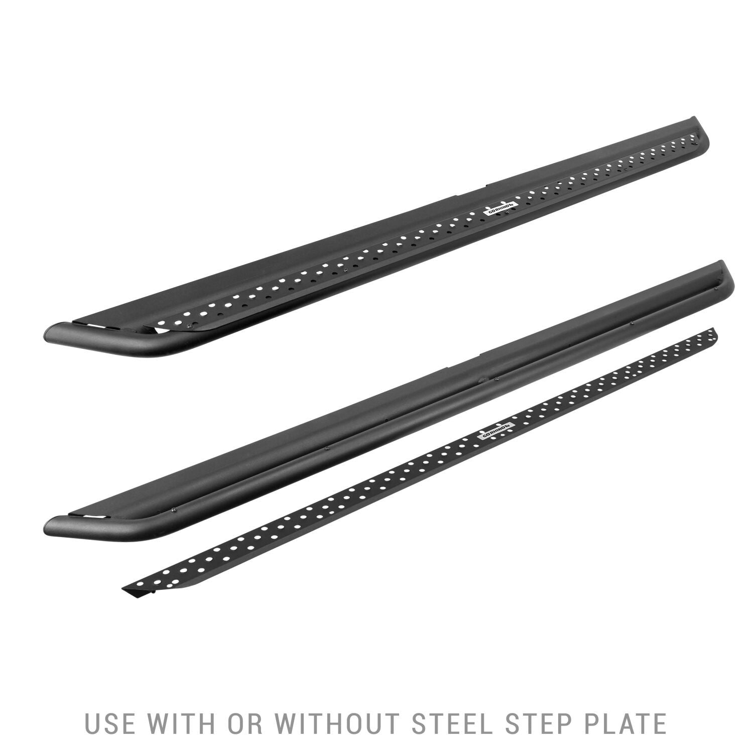 Dominator Xtreme DSS SideSteps With Mounting Bracket Kit Textured Black 2009-2010 Dodge Ram 1500/2500/3500 Go Rhino