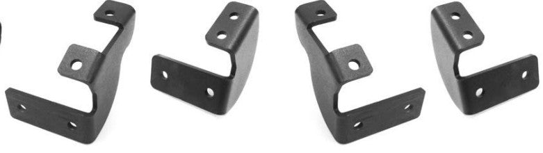 Dominator Xtreme DT Side Steps with Mounting Bracket Kit Textured Black 2006-2023 Toyota Tacoma Go Rhino