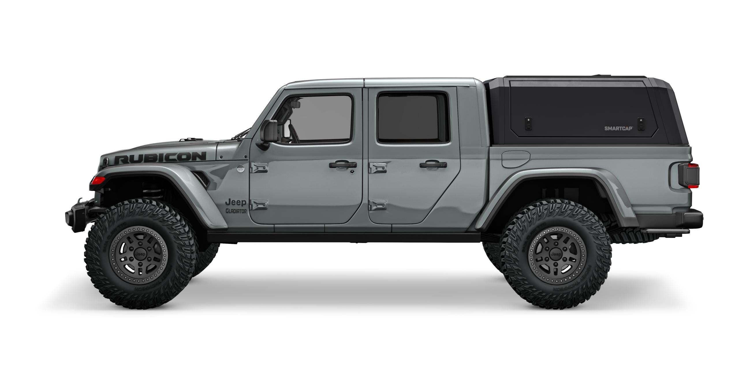 Gladiator Truck Bed Cap SmartCapEVOa Adventure Matte Black 20-26 Jeep Gladiator 5 Foot Short Bed SmartCap