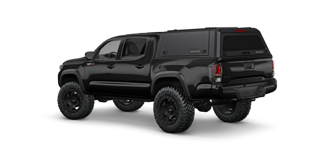 Tacoma Truck Bed Cap SmartCapEVOa Adventure Matte Black For 16-23 Toyota Tacoma 6 Foot Standard Bed SmartCap