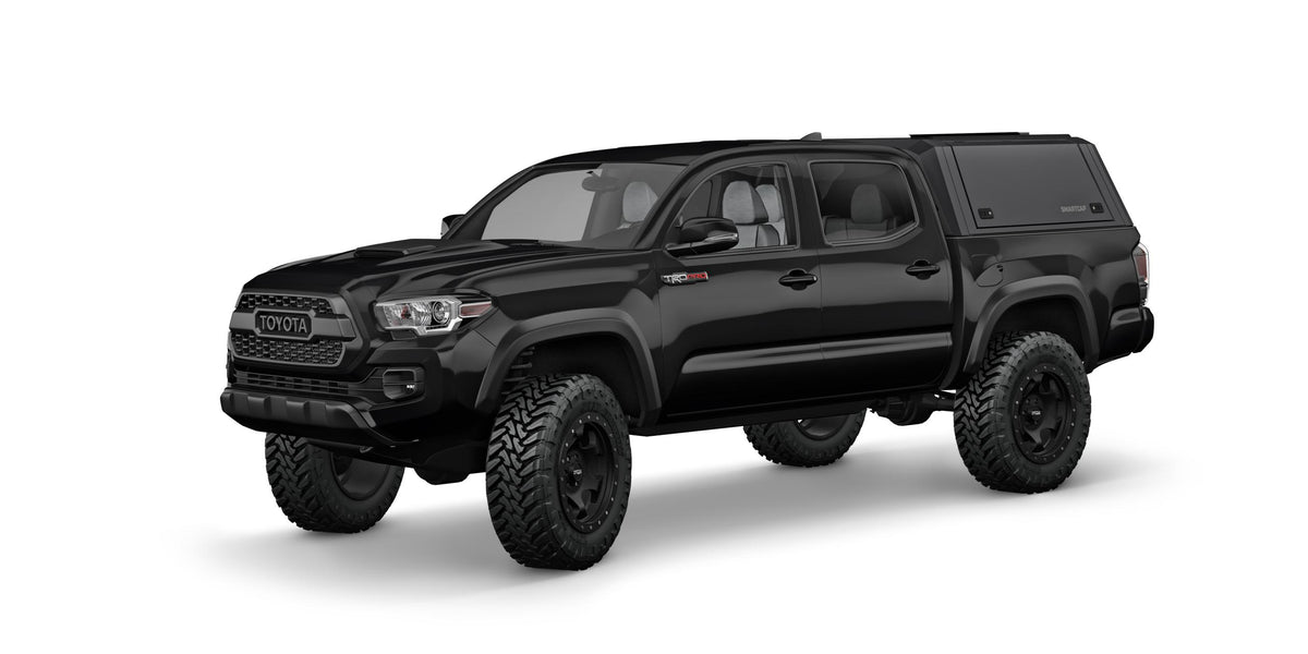 Tacoma Truck Bed Cap SmartCapEVOa Adventure Matte Black For 16-23 Toyota Tacoma 6 Foot Standard Bed SmartCap