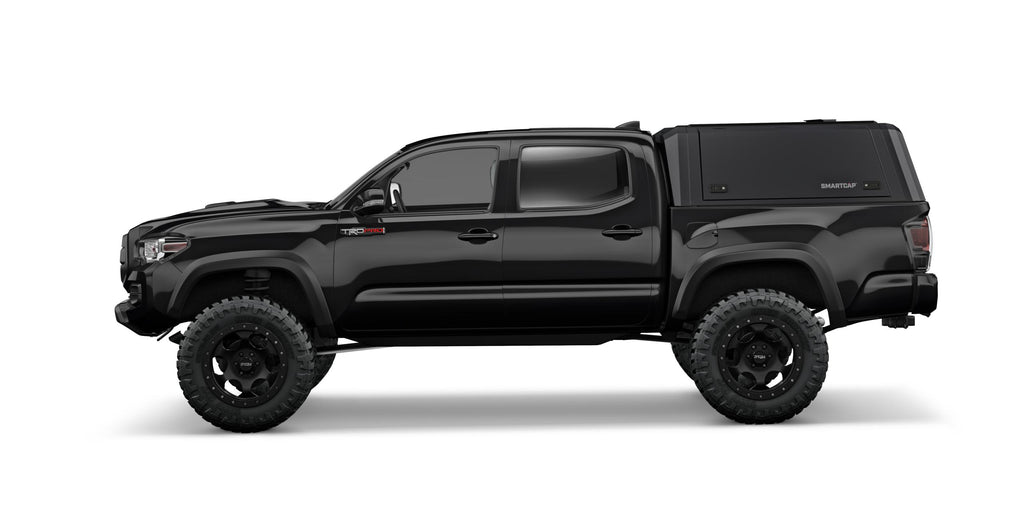 Tacoma Truck Bed Cap SmartCapEVOa Adventure Matte Black For 16-23 Toyota Tacoma 6 Foot Standard Bed SmartCap