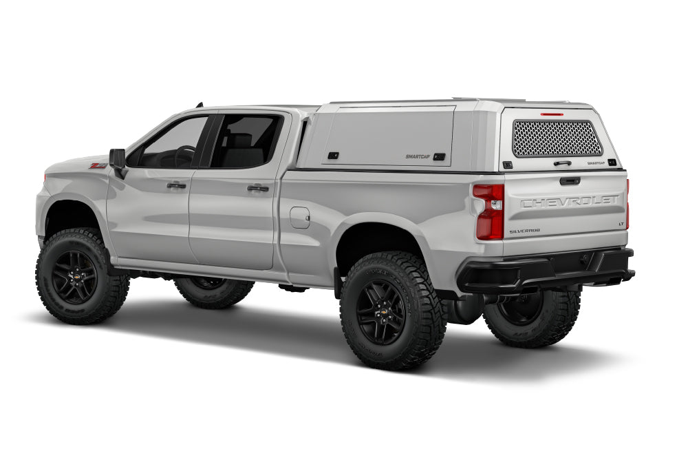 RAM 1500 Truck Bed Cap SmartCapEVOc Commercial OEM White For 19-26 RAM 1500 6.4 Foot Standard Bed SmartCap