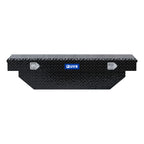 UWS EC10182 60-Inch Gloss Black Heavy-Wall Aluminum Angled Truck Tool Box, RigidCore Lid