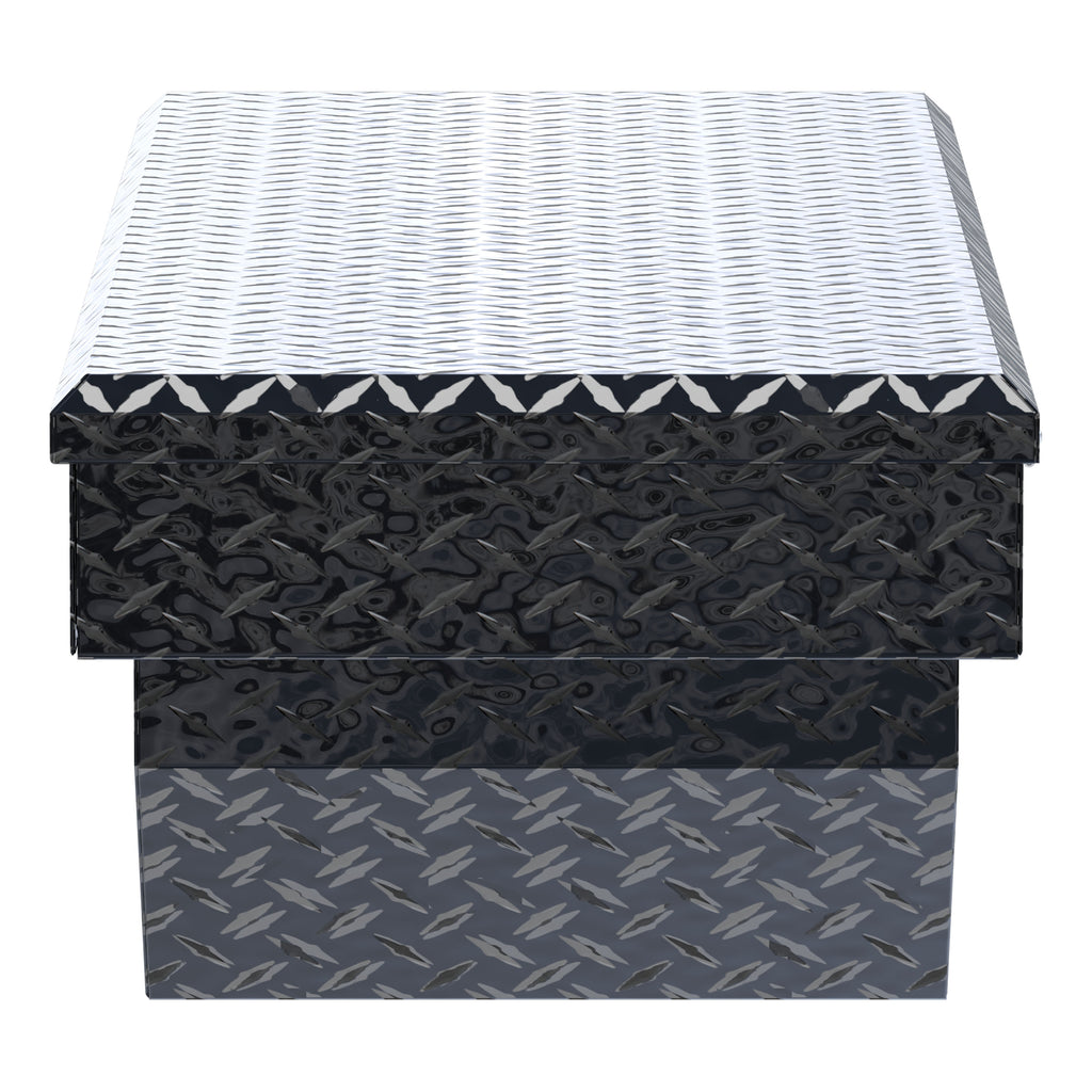 UWS EC10182 60-Inch Gloss Black Heavy-Wall Aluminum Angled Truck Tool Box, RigidCore Lid