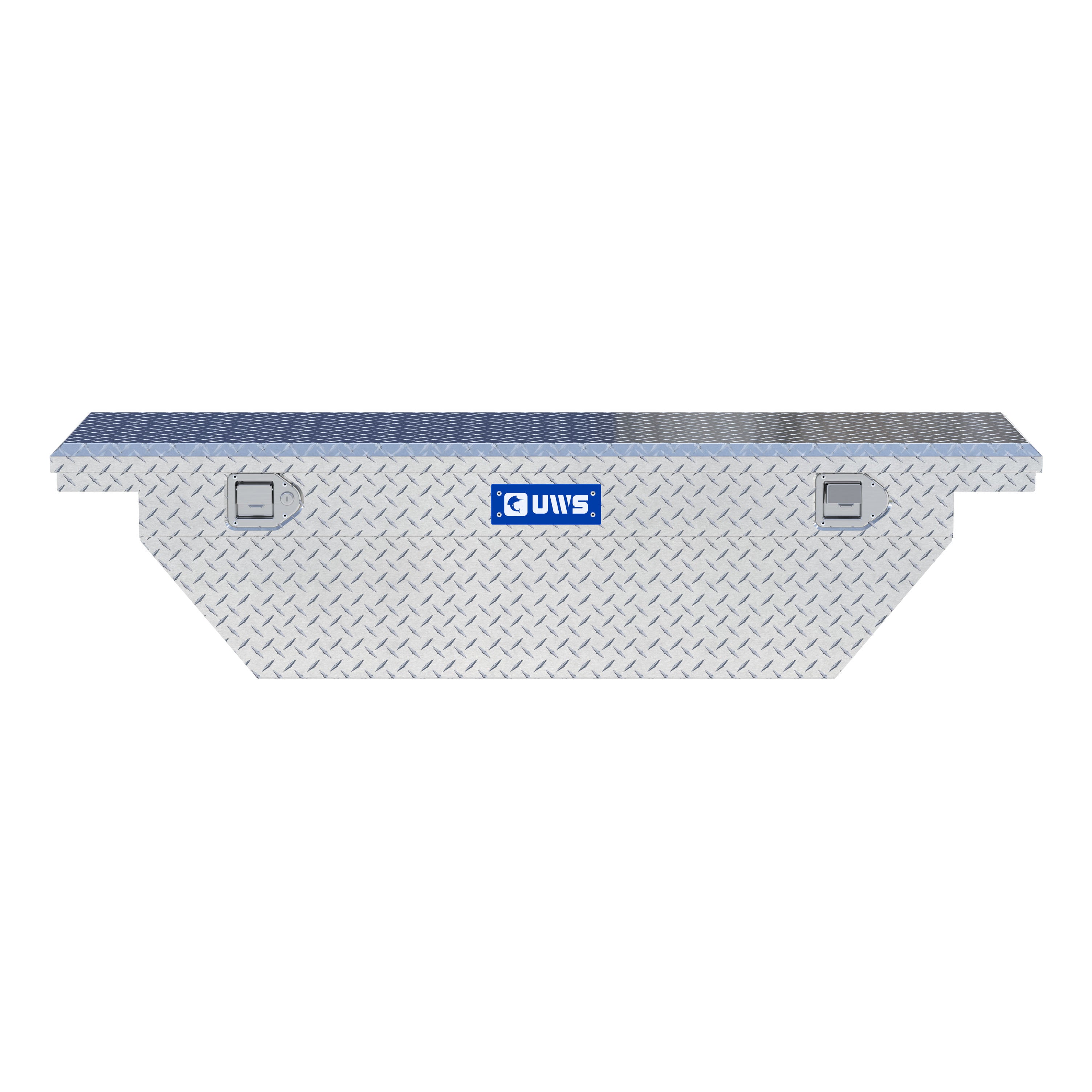 UWS EC10191 60-Inch Heavy-Wall Aluminum Angled Truck Tool Box with Low Profile, RigidCore Lid