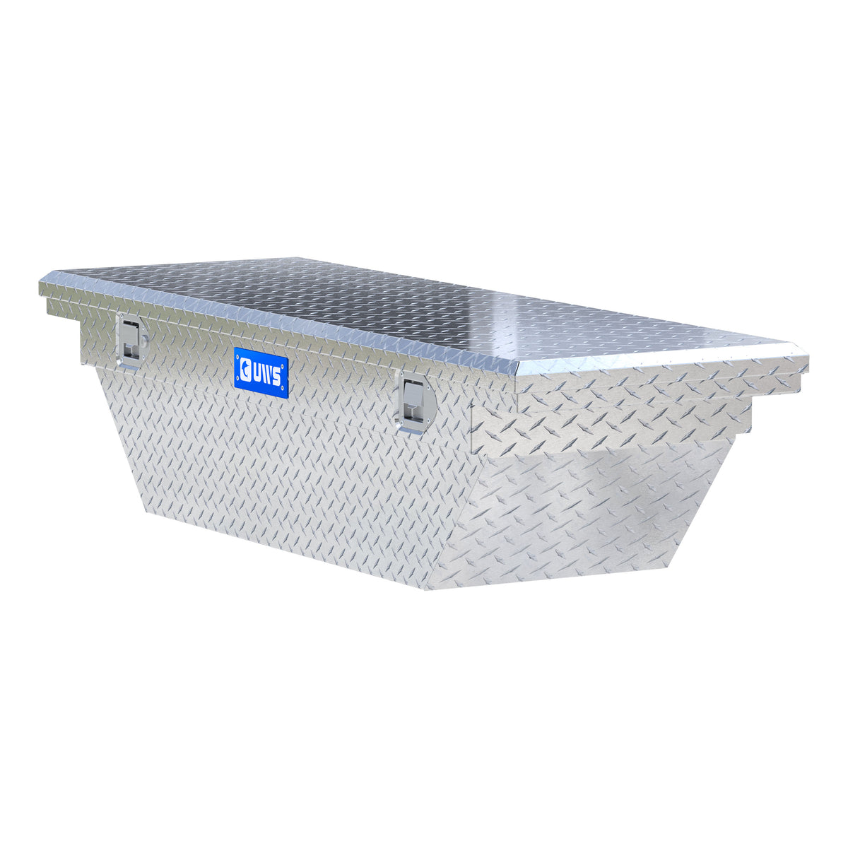 UWS EC10191 60-Inch Heavy-Wall Aluminum Angled Truck Tool Box with Low Profile, RigidCore Lid