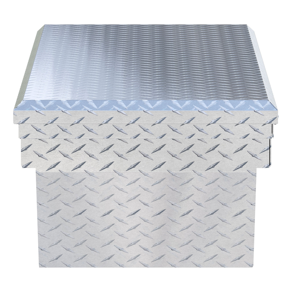 UWS EC10191 60-Inch Heavy-Wall Aluminum Angled Truck Tool Box with Low Profile, RigidCore Lid