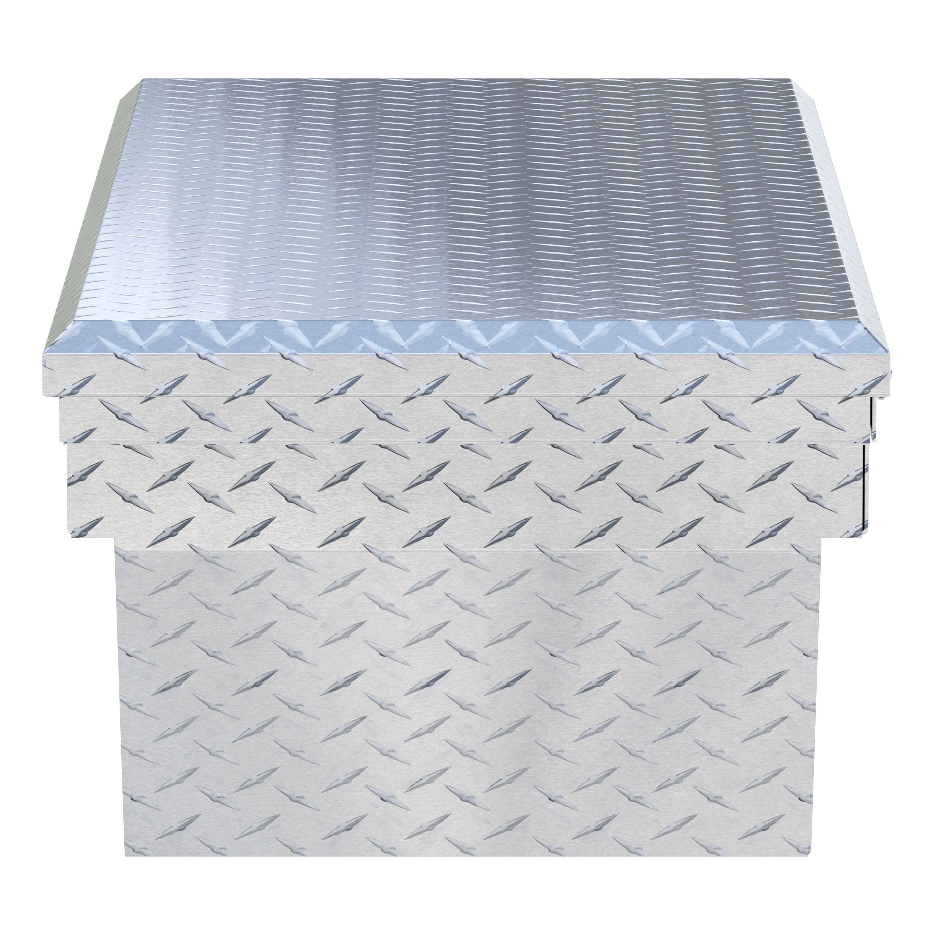 UWS EC10191 60-Inch Heavy-Wall Aluminum Angled Truck Tool Box with Low Profile, RigidCore Lid
