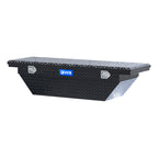 UWS EC10202 60-Inch Gloss Black Heavy-Wall Aluminum Angled Truck Tool Box with Low Profile, RigidCore Lid