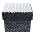 UWS EC10202 60-Inch Gloss Black Heavy-Wall Aluminum Angled Truck Tool Box with Low Profile, RigidCore Lid