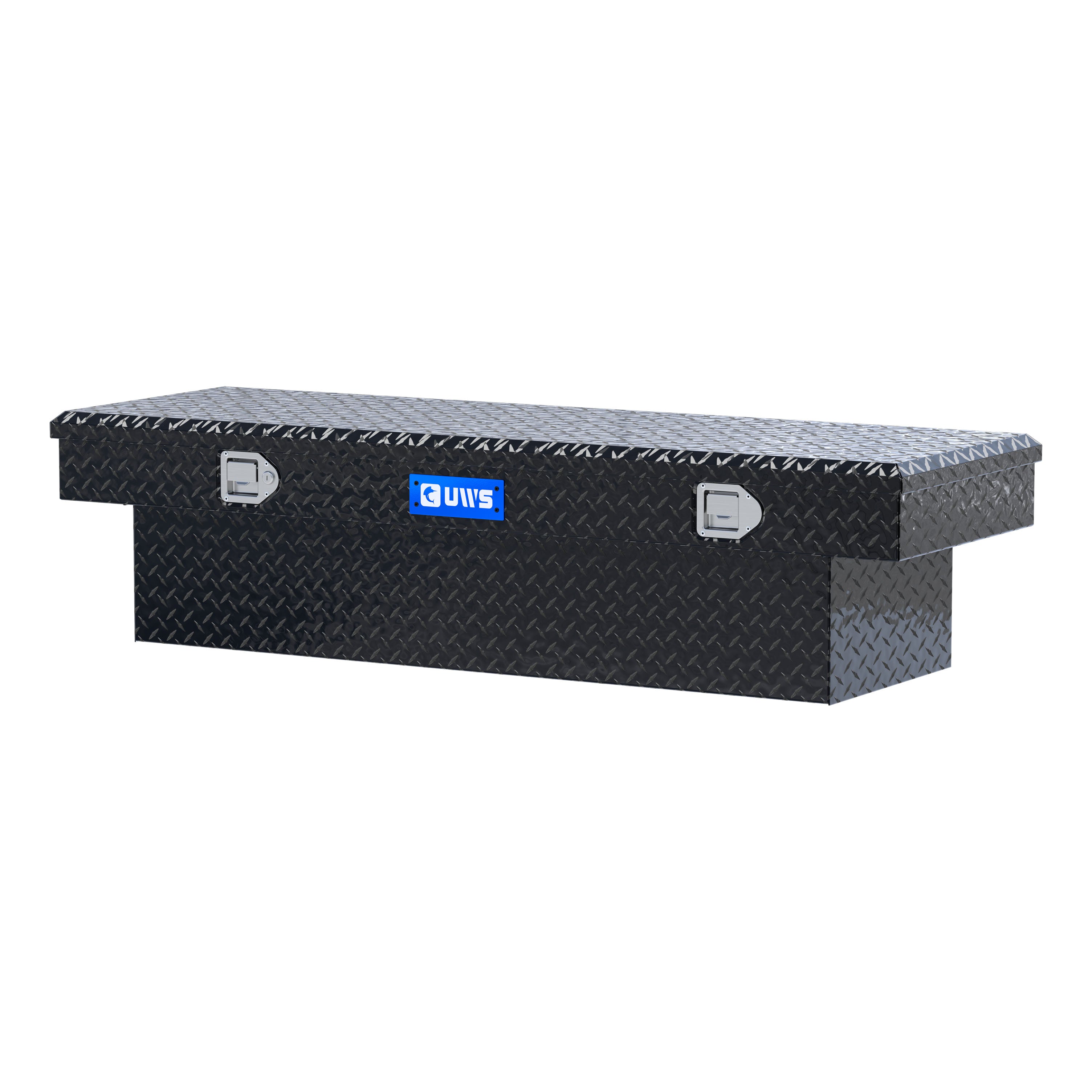 UWS EC10212 60-Inch Gloss Black Heavy-Wall Aluminum Truck Tool Box, RigidCore Lid