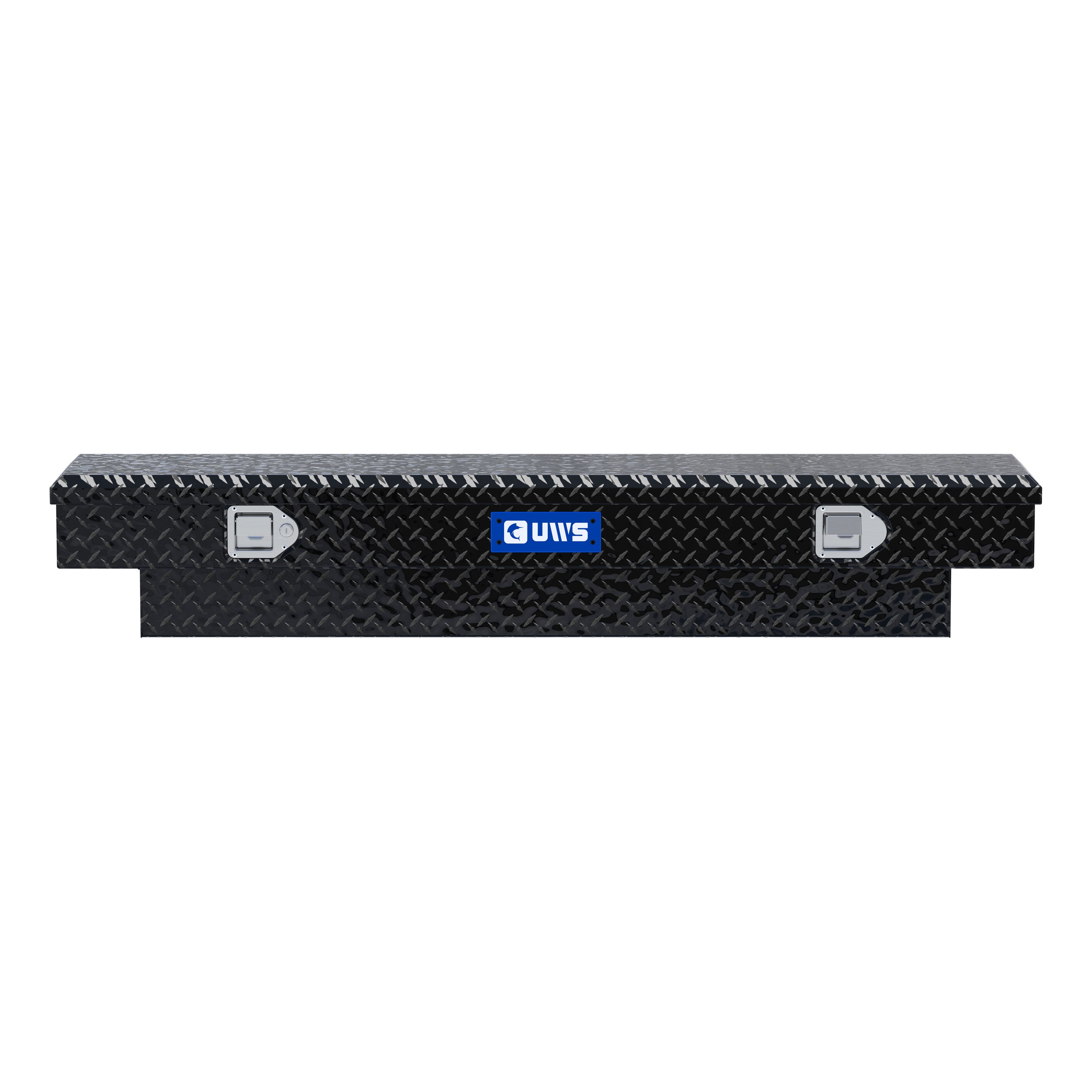 UWS EC10252 60-Inch Gloss Black Heavy-Wall Aluminum Slim Truck Tool Box, RigidCore Lid