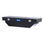 UWS EC10282 63-Inch Gloss Black Heavy-Wall Aluminum Angled Truck Tool Box, RigidCore Lid