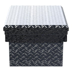 UWS EC10302 63-Inch Gloss Black Heavy-Wall Aluminum Angled Truck Tool Box with Low Profile, RigidCore Lid
