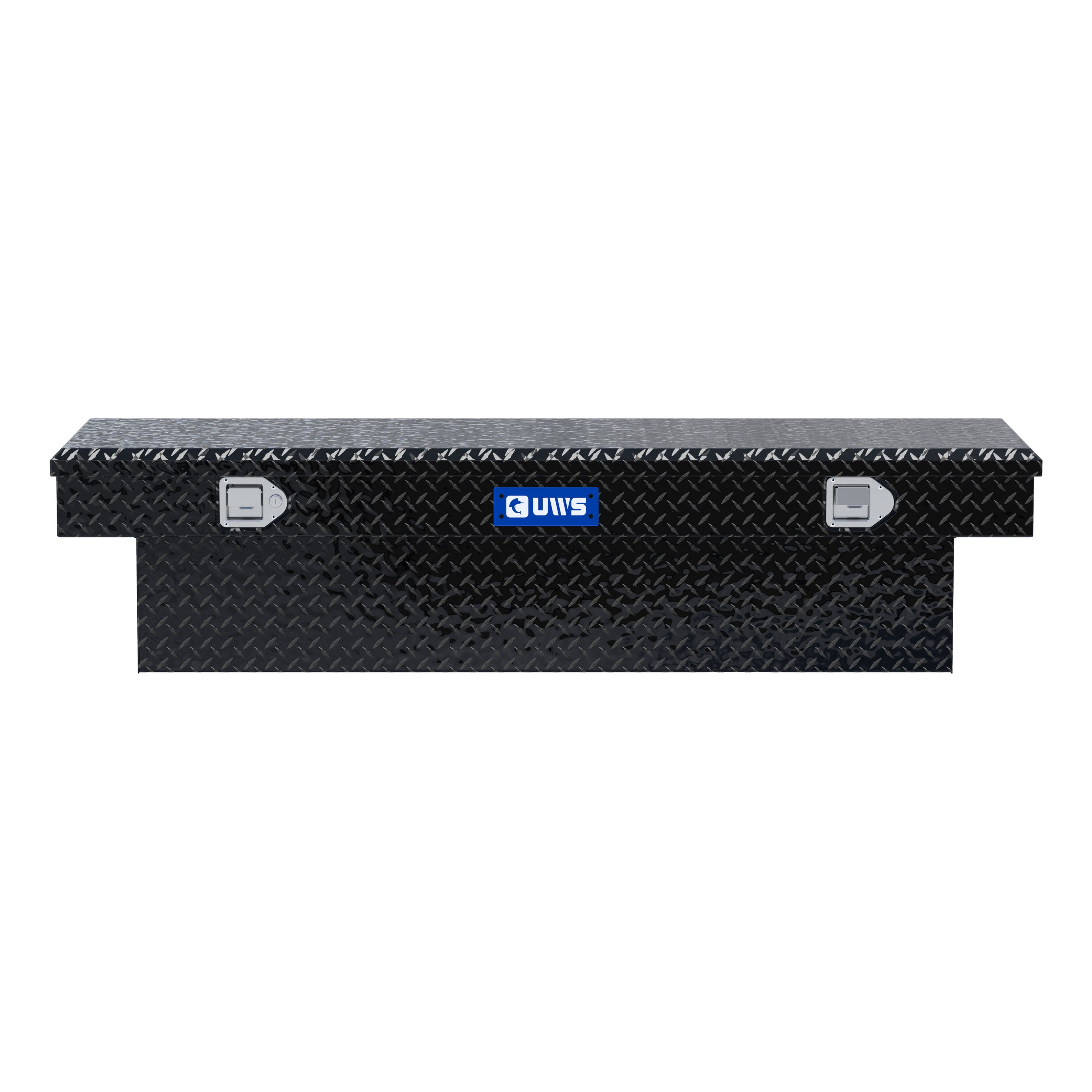 UWS EC10322 63-Inch Gloss Black Heavy-Wall Aluminum Truck Tool Box, RigidCore Lid