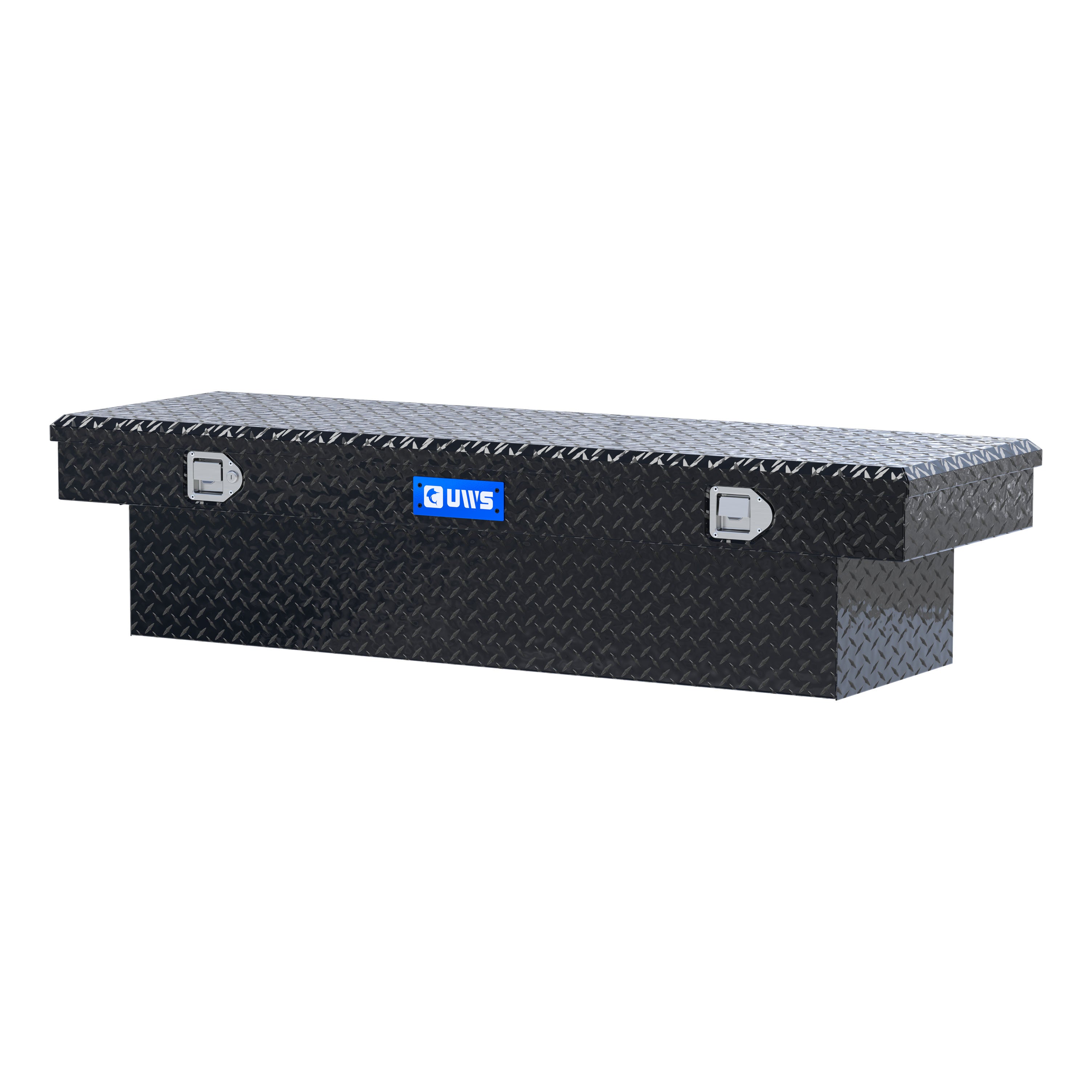 UWS EC10322 63-Inch Gloss Black Heavy-Wall Aluminum Truck Tool Box, RigidCore Lid