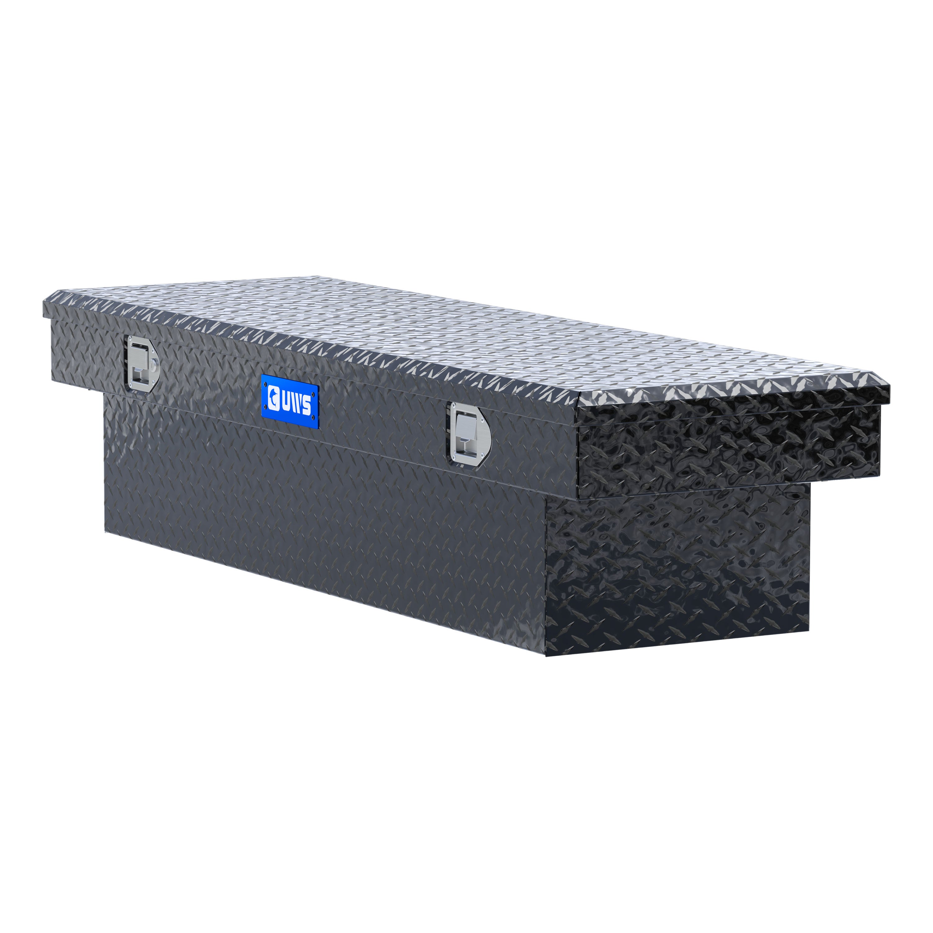 UWS EC10322 63-Inch Gloss Black Heavy-Wall Aluminum Truck Tool Box, RigidCore Lid