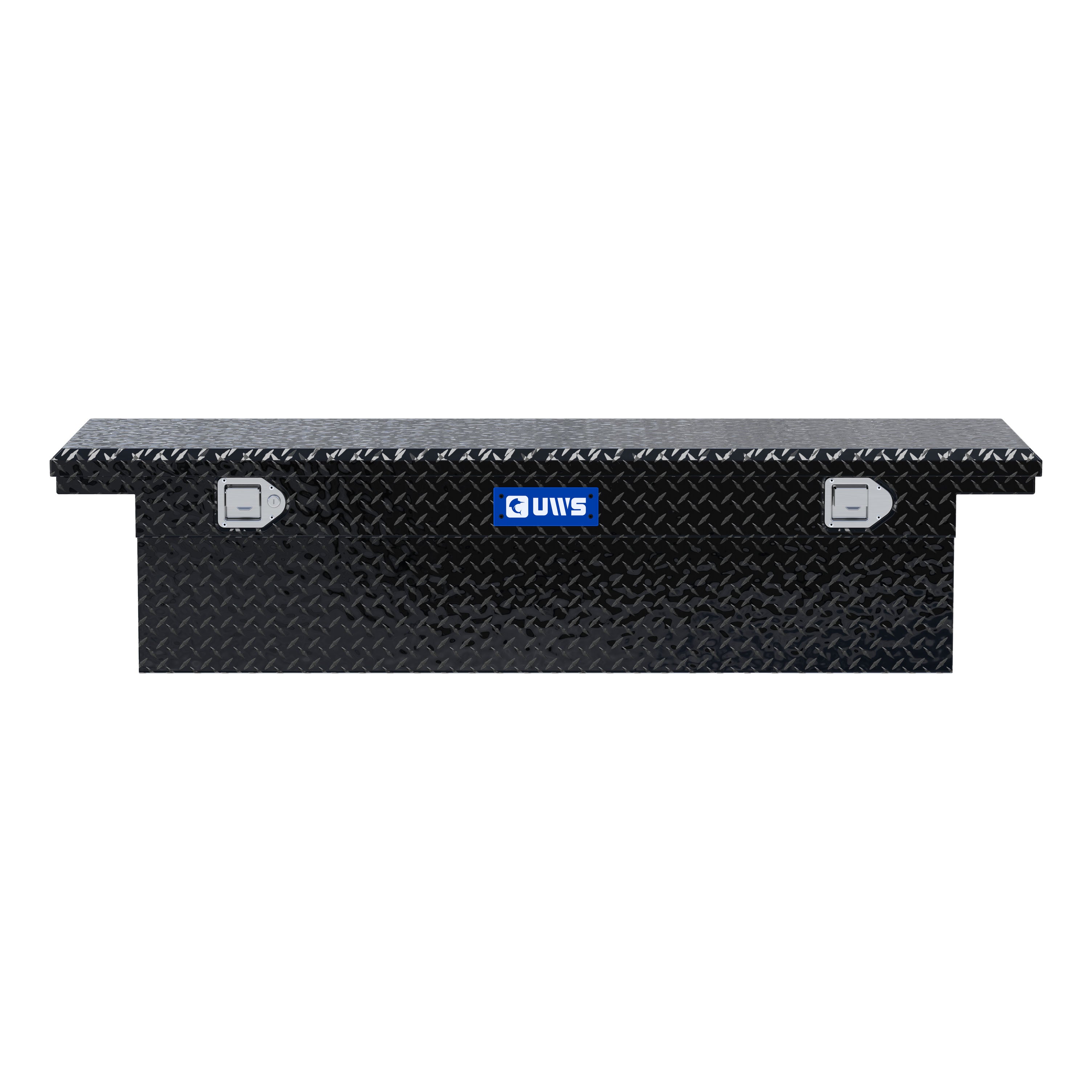 UWS EC10342 63-Inch Gloss Black Heavy-Wall Aluminum Truck Tool Box with Low Profile, RigidCore Lid