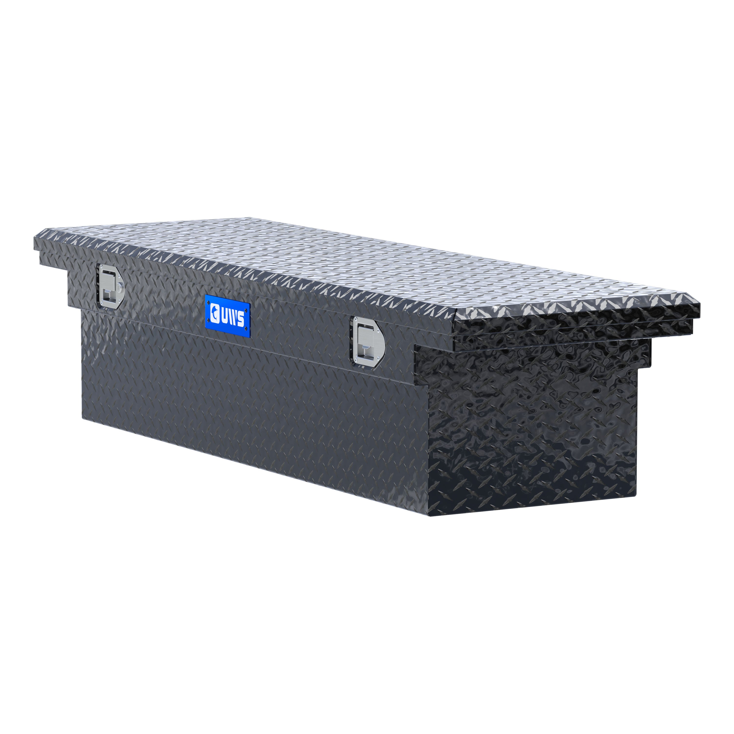 UWS EC10342 63-Inch Gloss Black Heavy-Wall Aluminum Truck Tool Box with Low Profile, RigidCore Lid